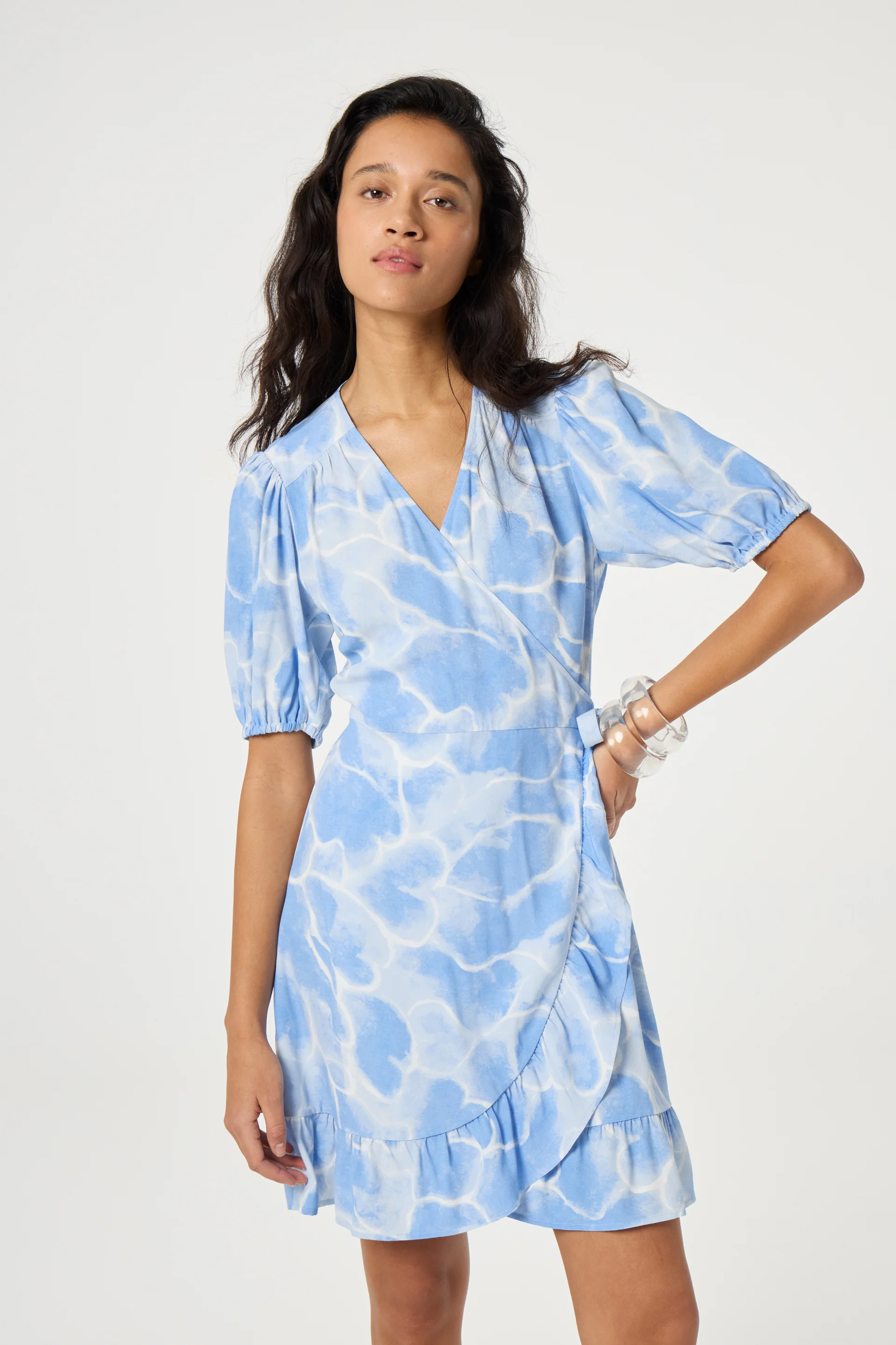 Ariel Dress | Light Blue/Crispy White - Image 2