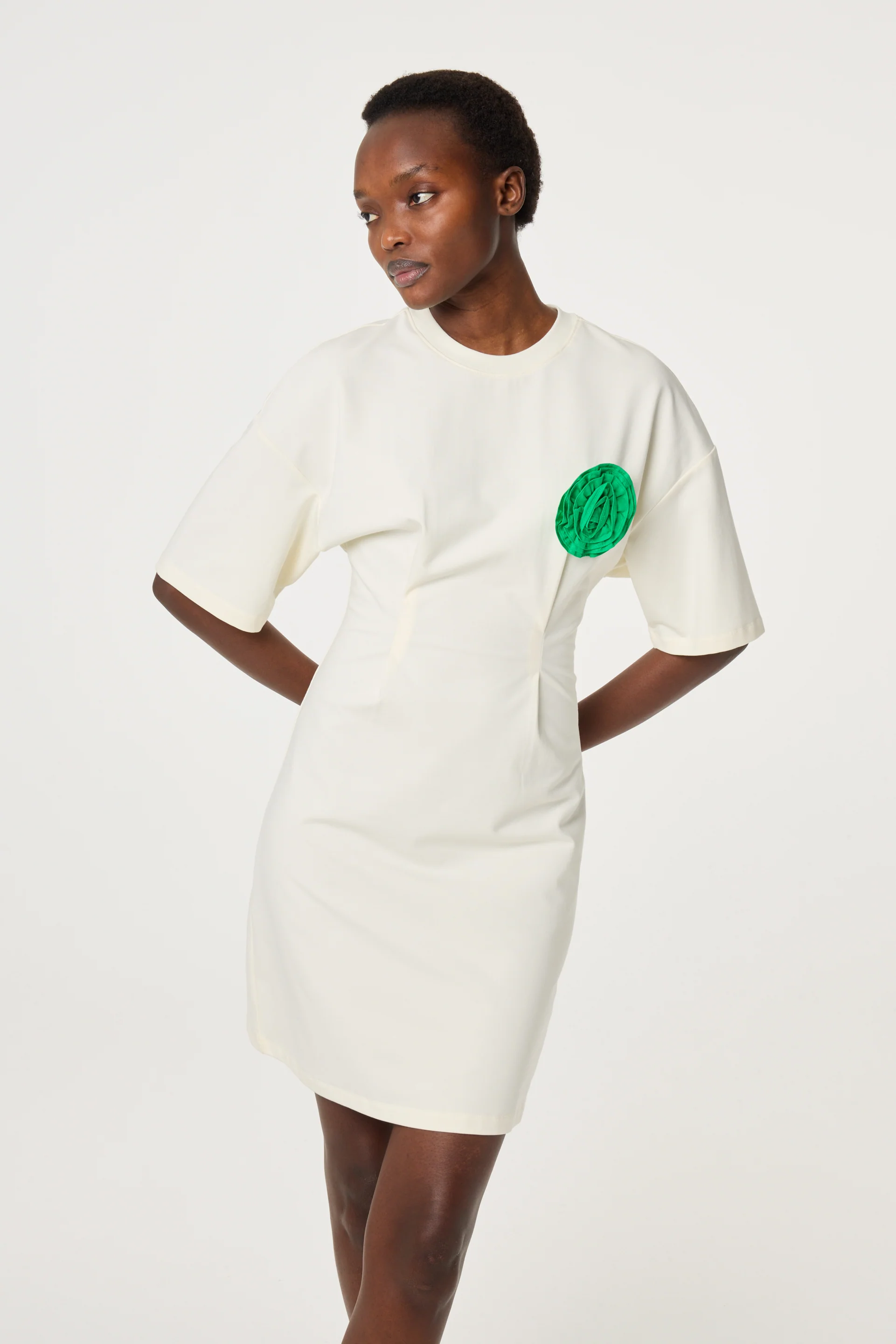 Astan Dress | Cosy White - Image 2