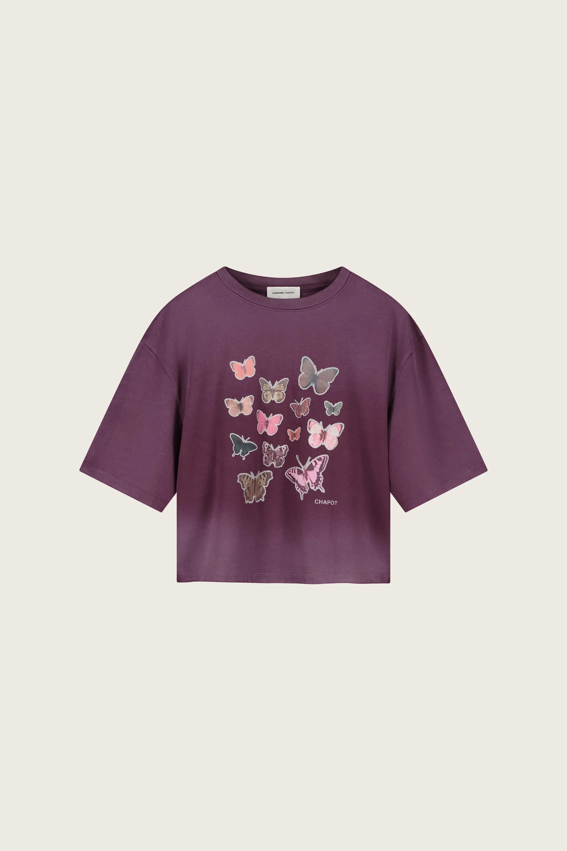 Benja Butterfly T-shirt | Brigitte Bordeaux - Image 4