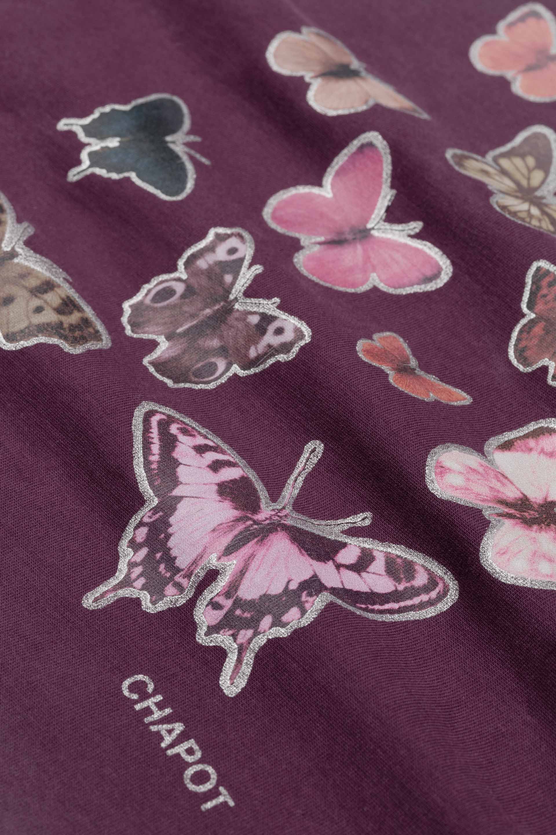 Benja Butterfly T-shirt | Brigitte Bordeaux - Image 5