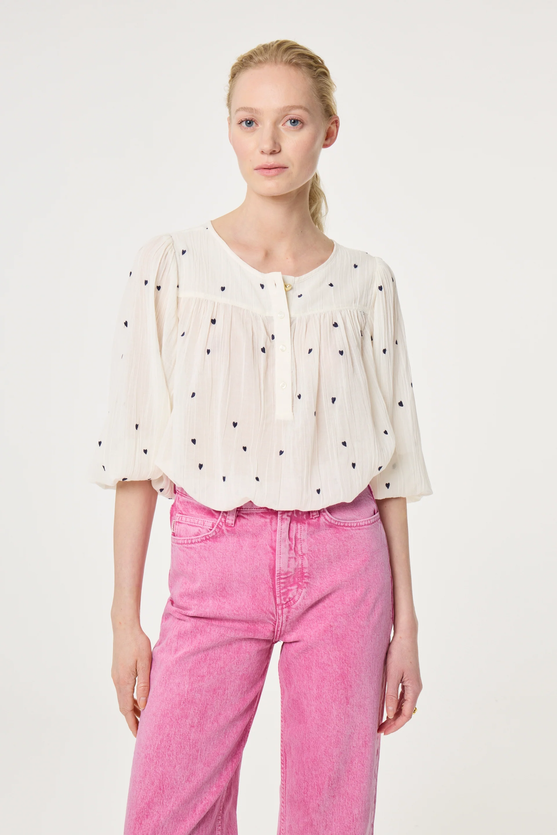 Bindi Top | Cosy White/Black - Image 2