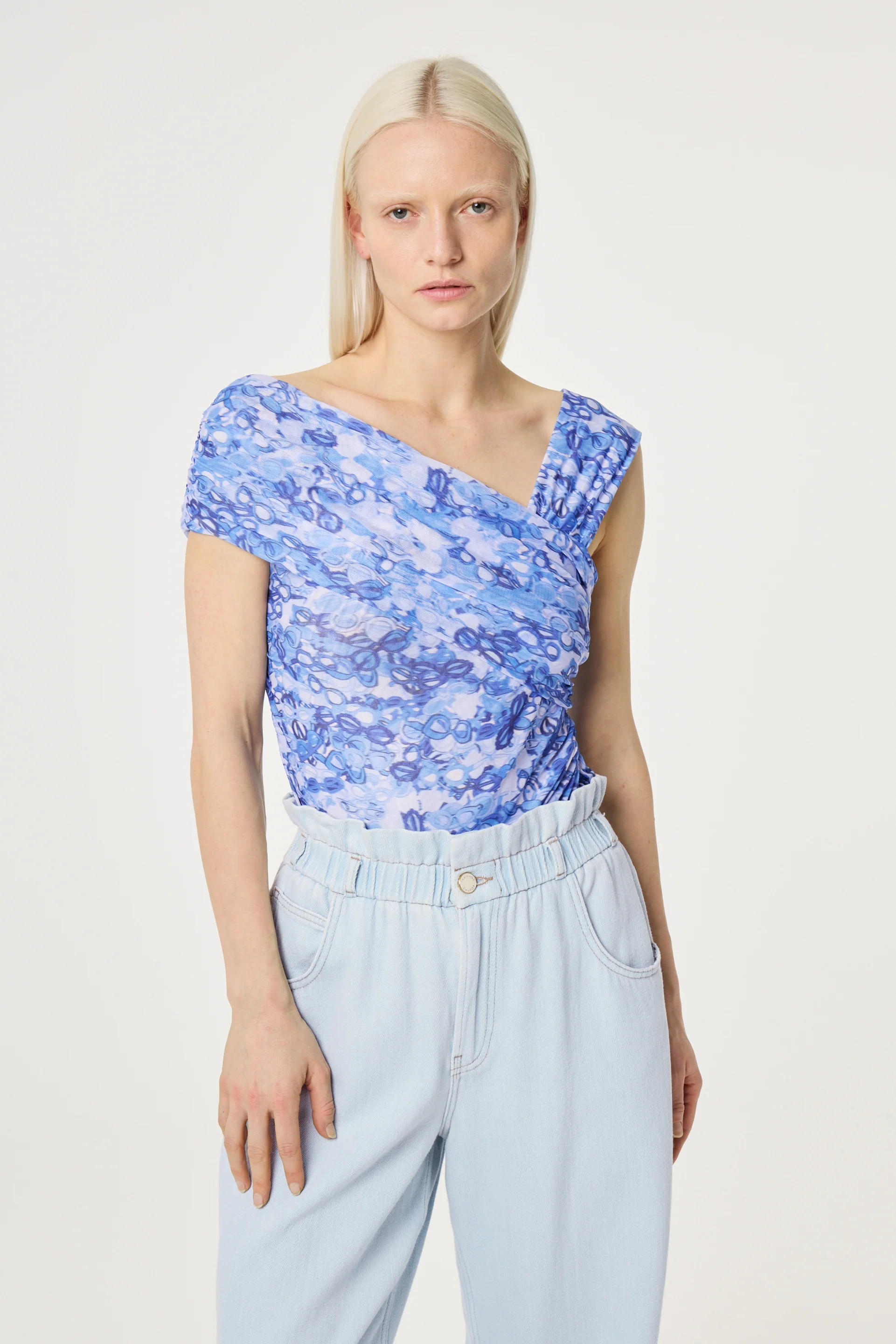 Bora Top | Blue/Cosy White - Image 2