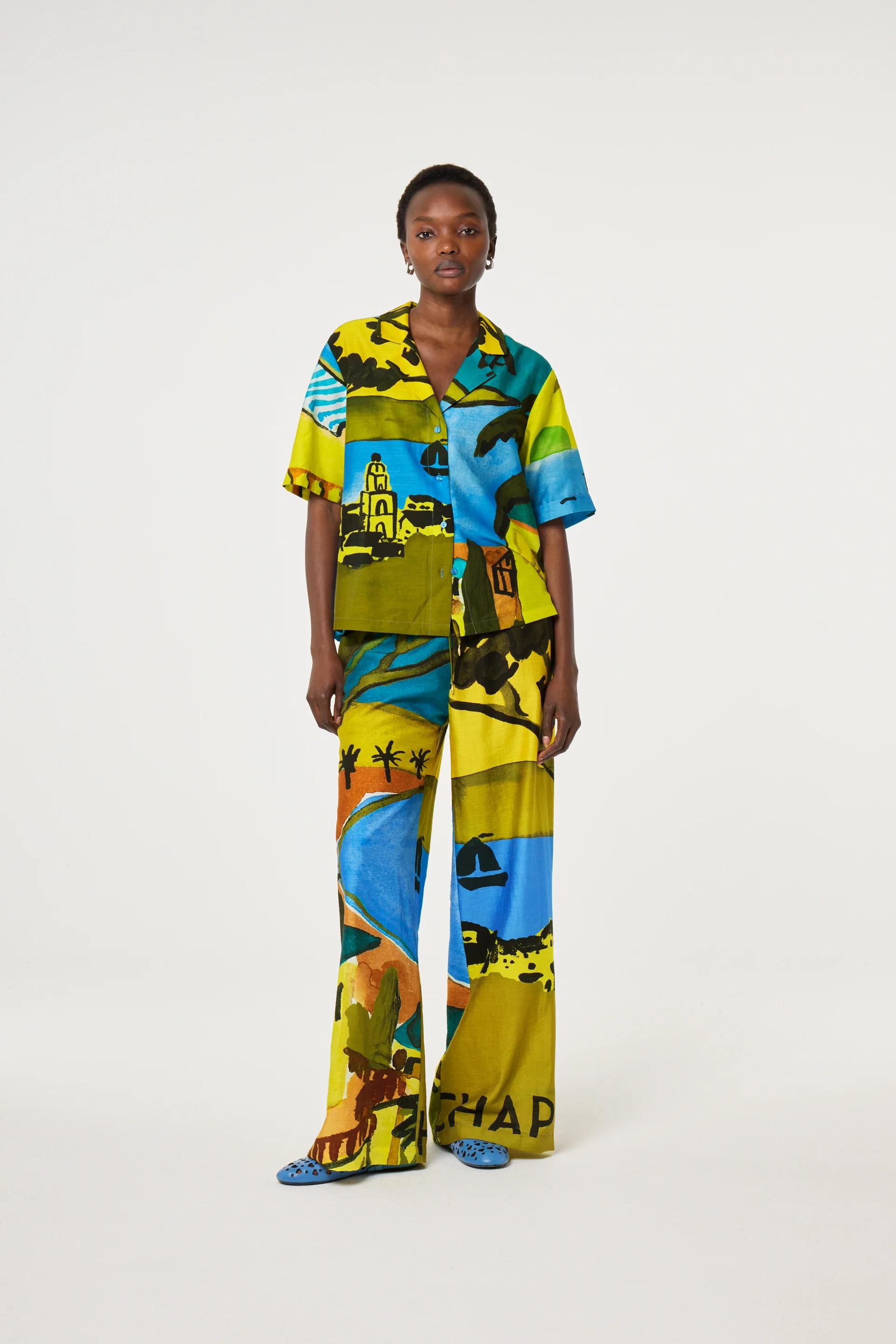 Brent Trousers | Yellow/Blue