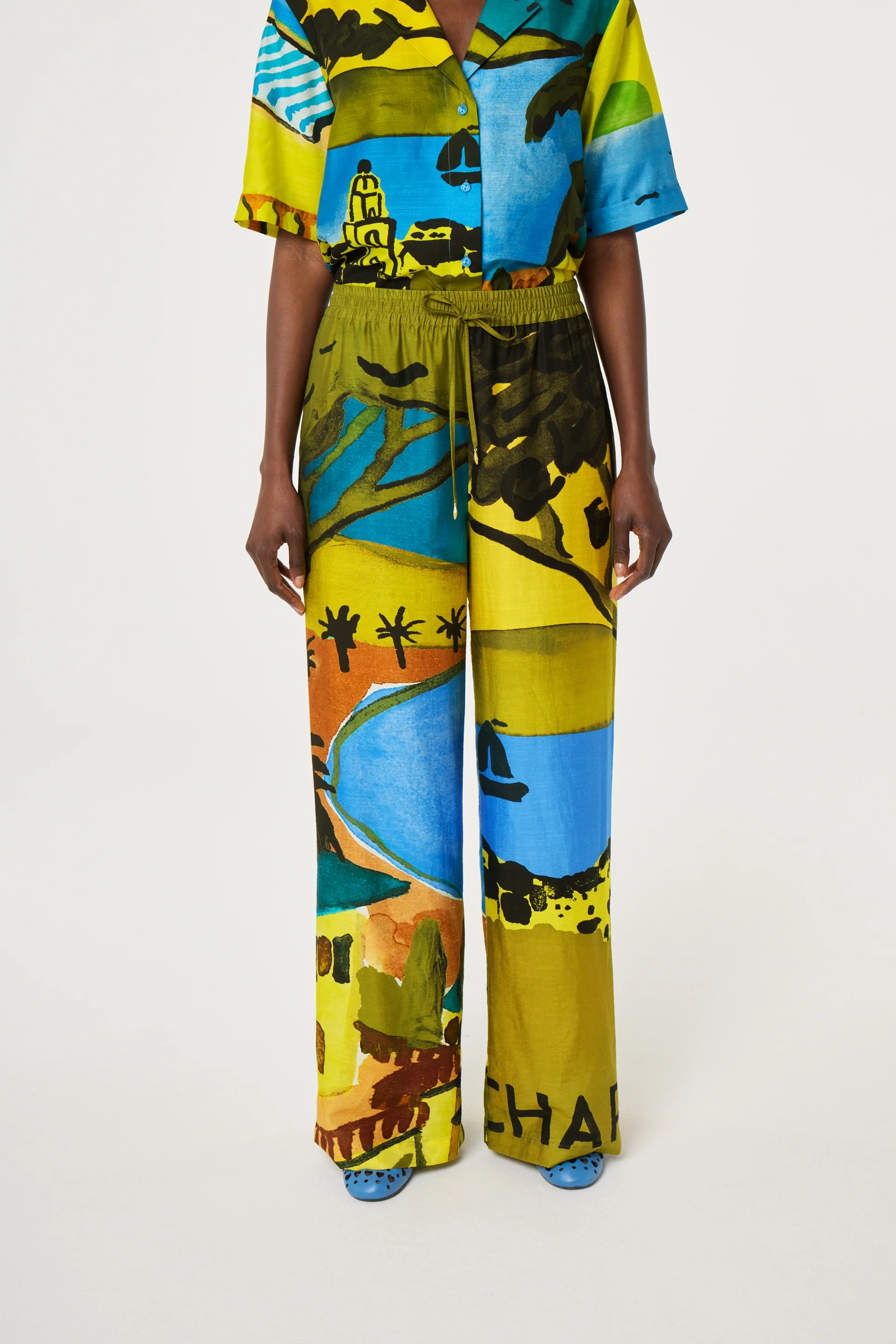 Brent Trousers | Yellow/Blue - Image 2