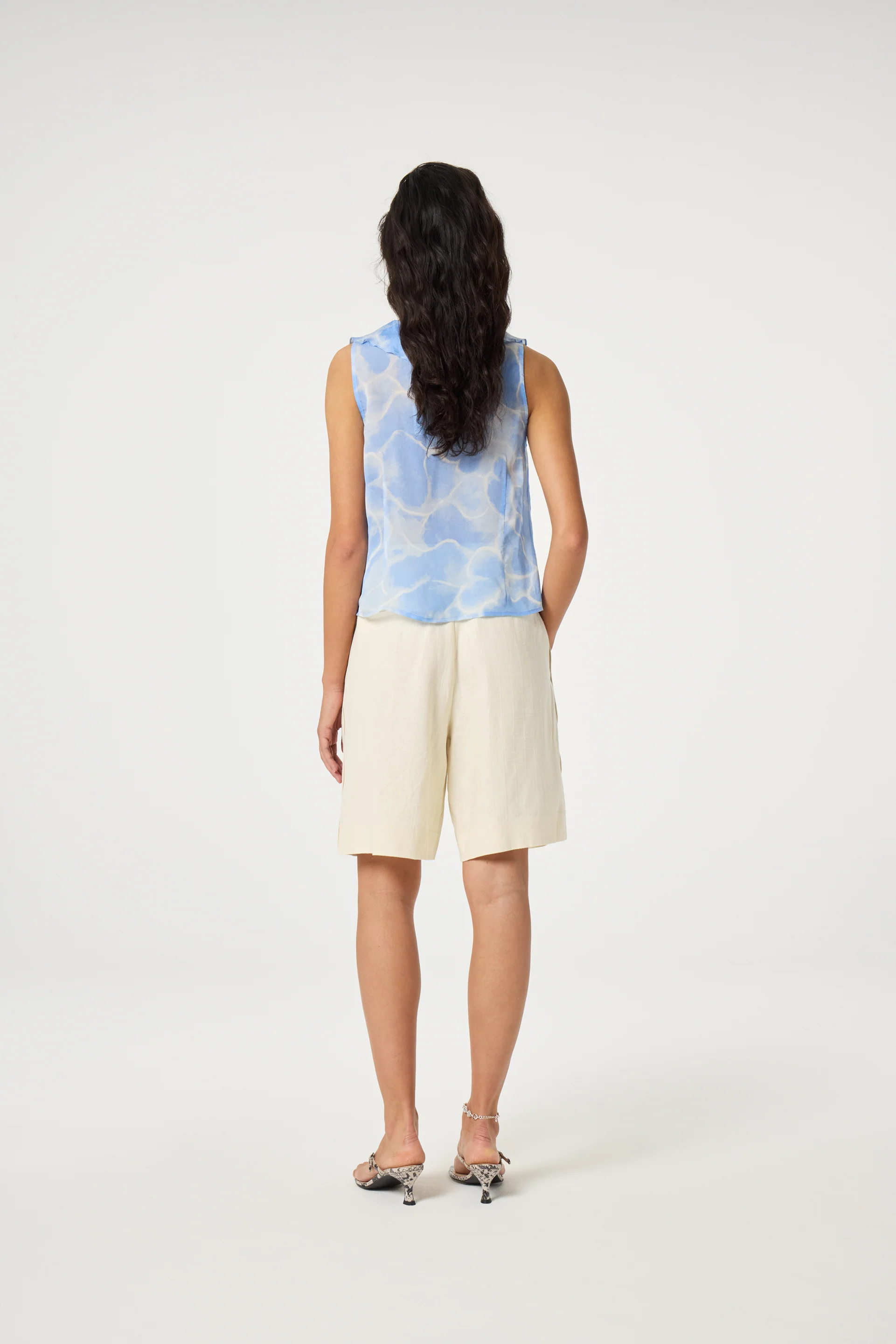 Brittany Top | Light Blue/Crispy White - Image 3