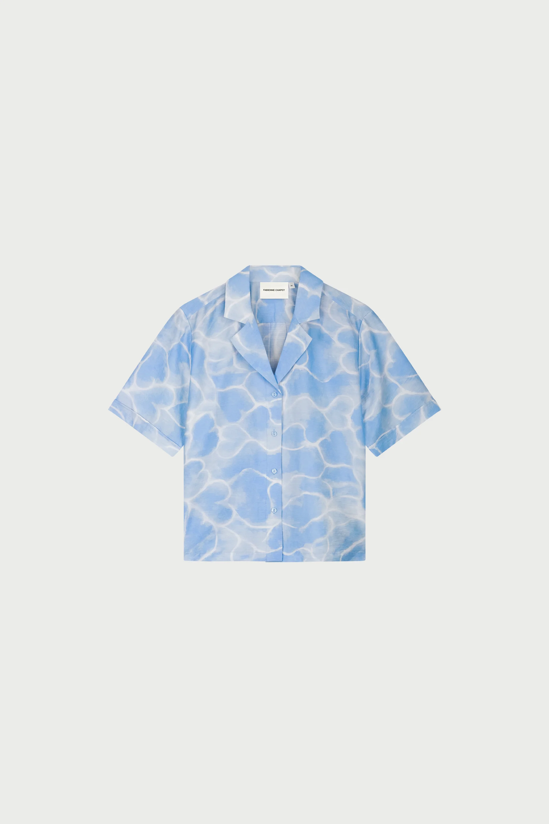 Brock Blouse | Light Blue/Crispy White - Image 4