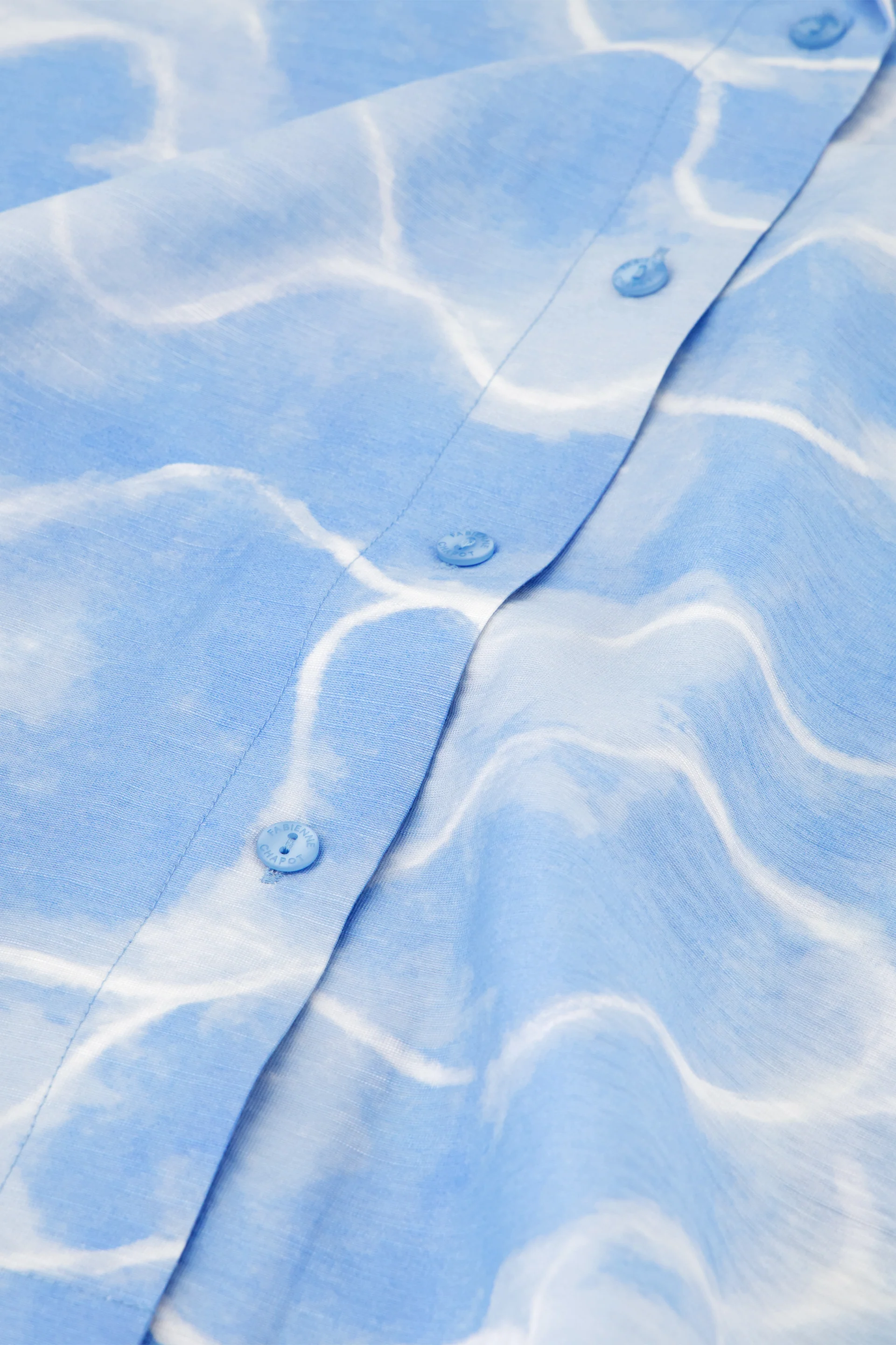 Brock Blouse | Light Blue/Crispy White - Image 5