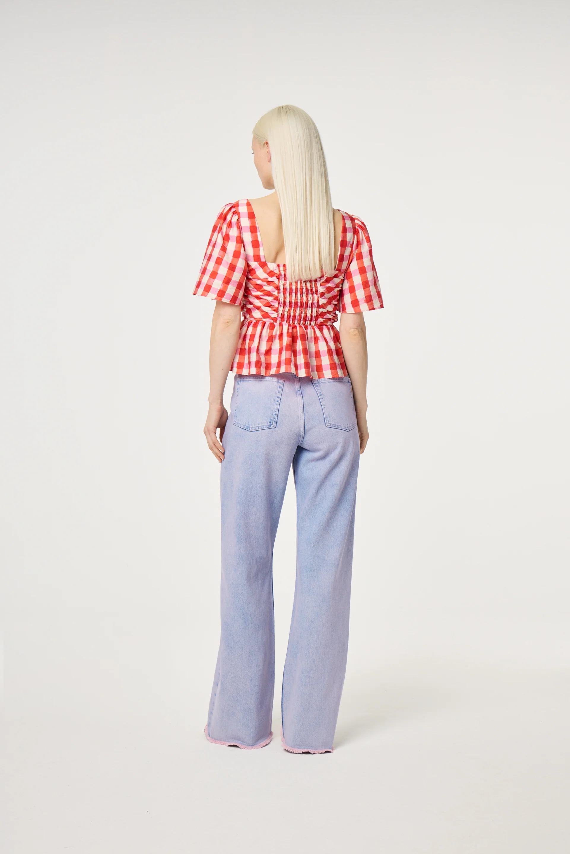 Carletta Top | Tangerine Tango/Cosy White - Image 3