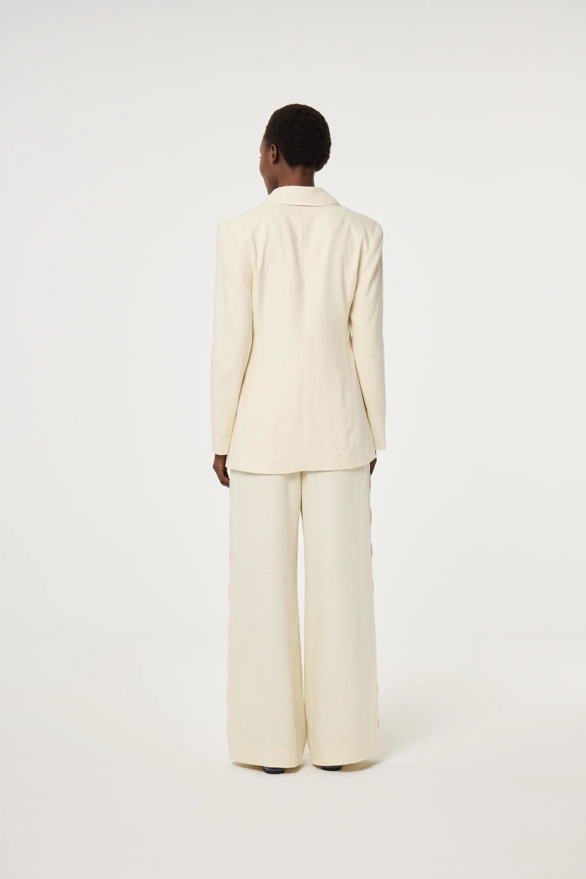 Carlie Trousers | Warm White - Image 3