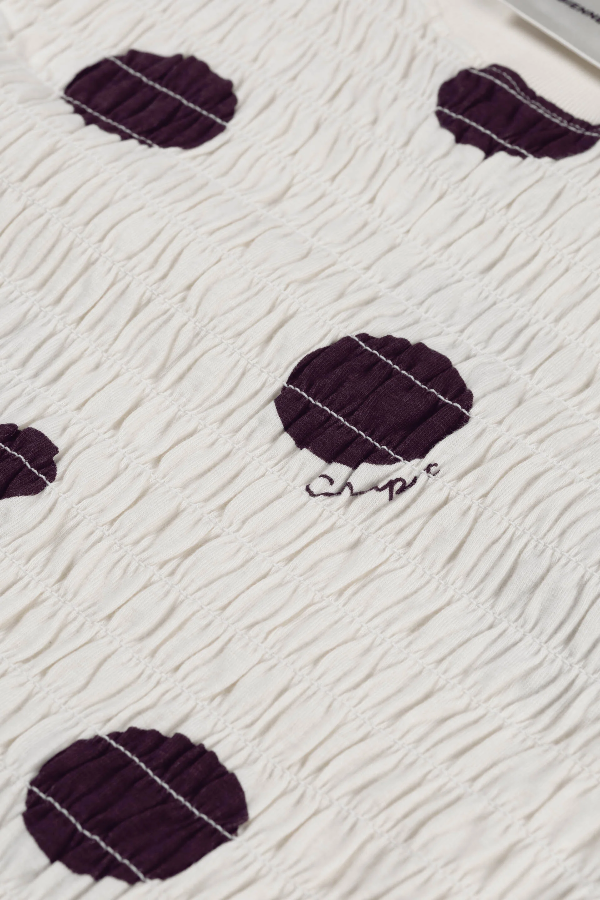 Carmen Polka T-shirt | Brown/Cosy White - Image 5
