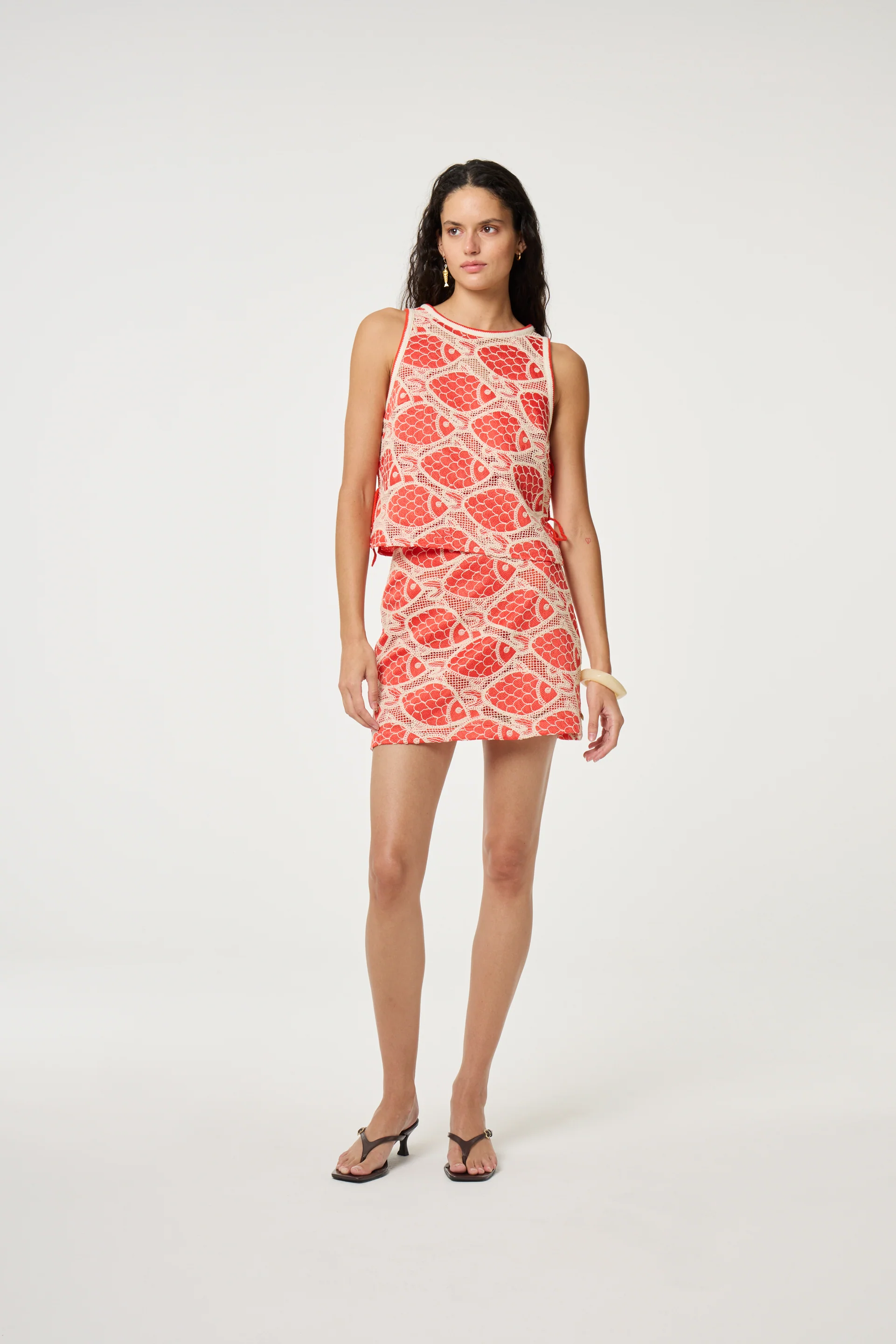 Cato Skirt | Tangerine Tango