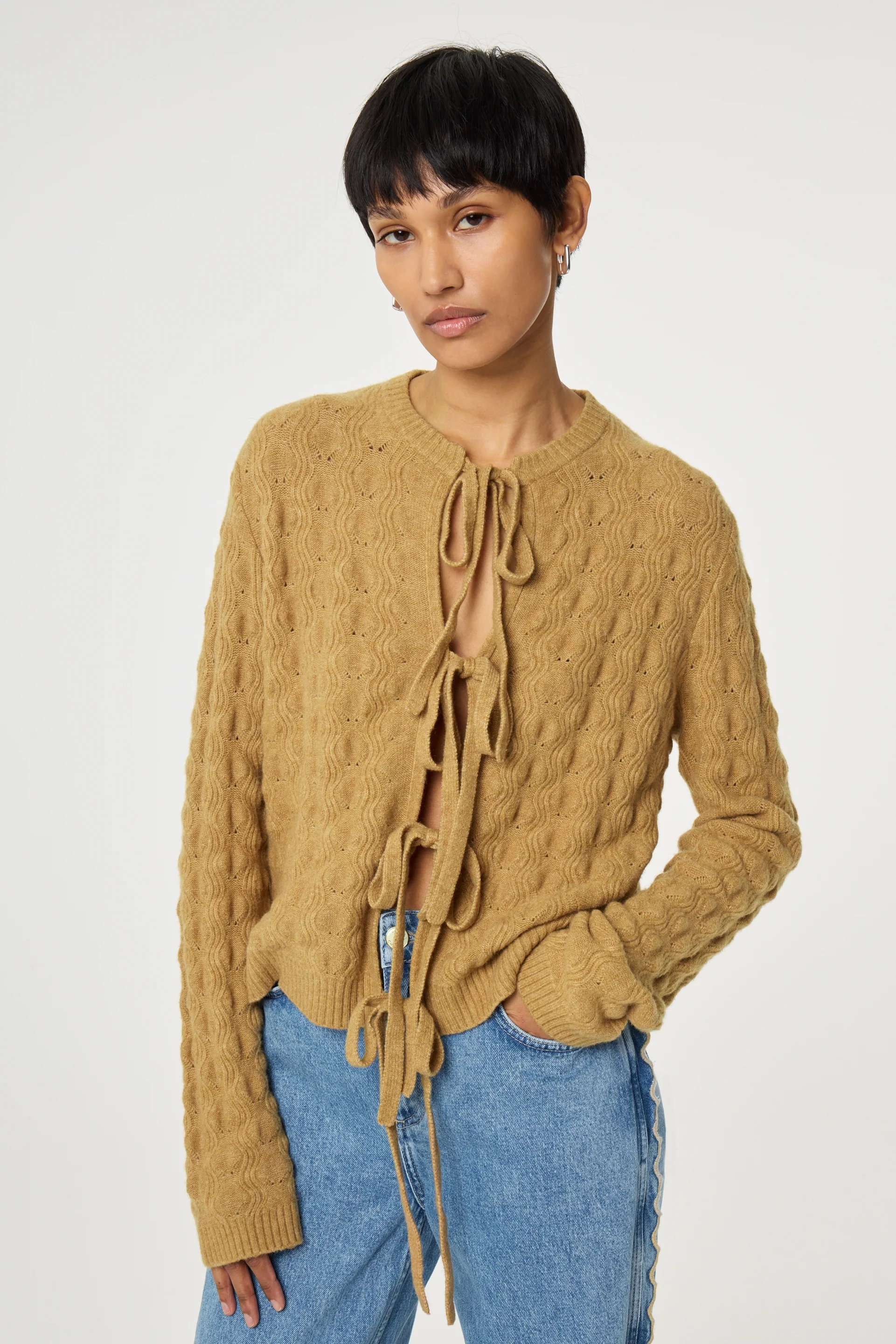 Chelsea Cardigan | Quick Sand Melange - Image 2