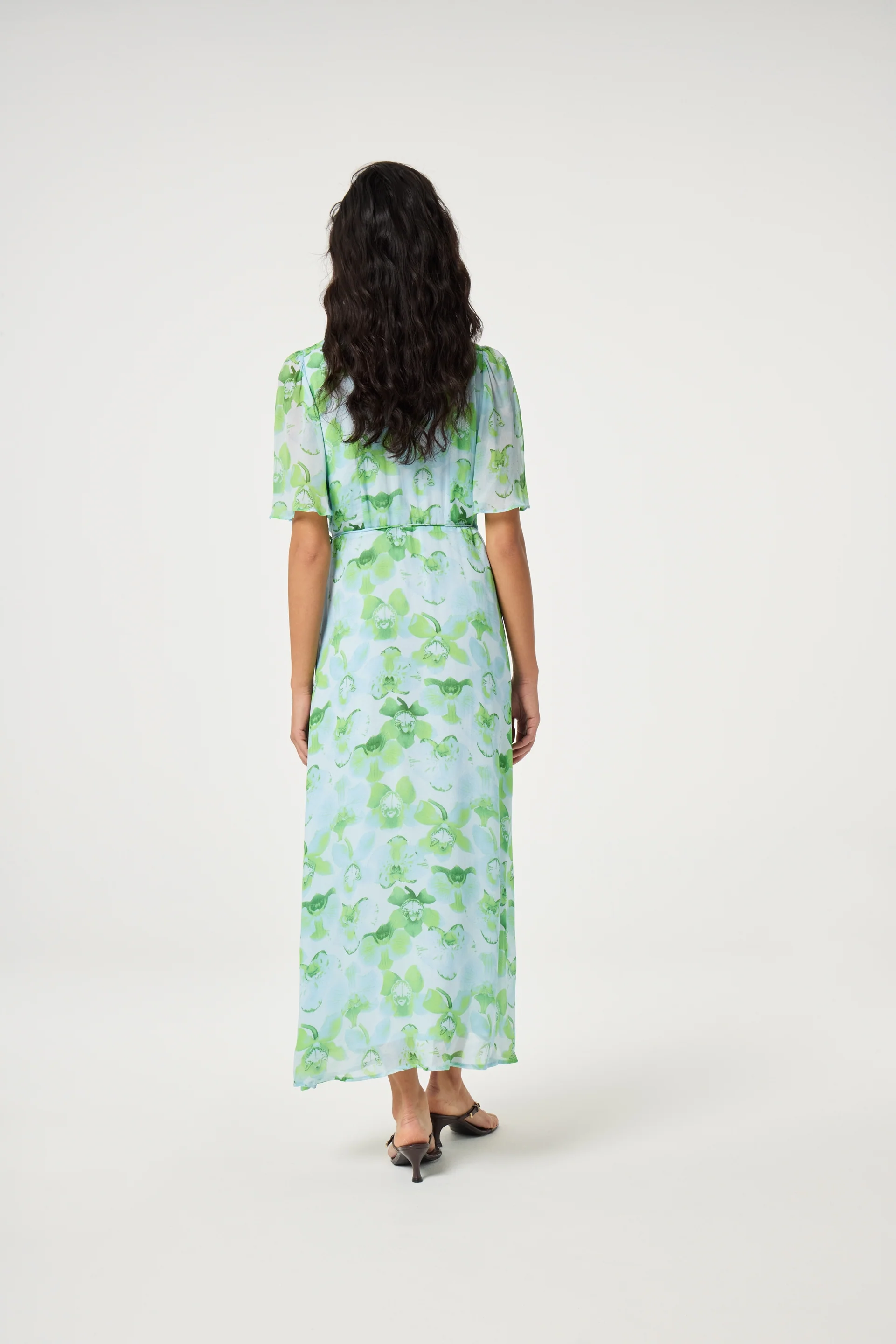 Denise Dress | Light Blue/Green - Image 3