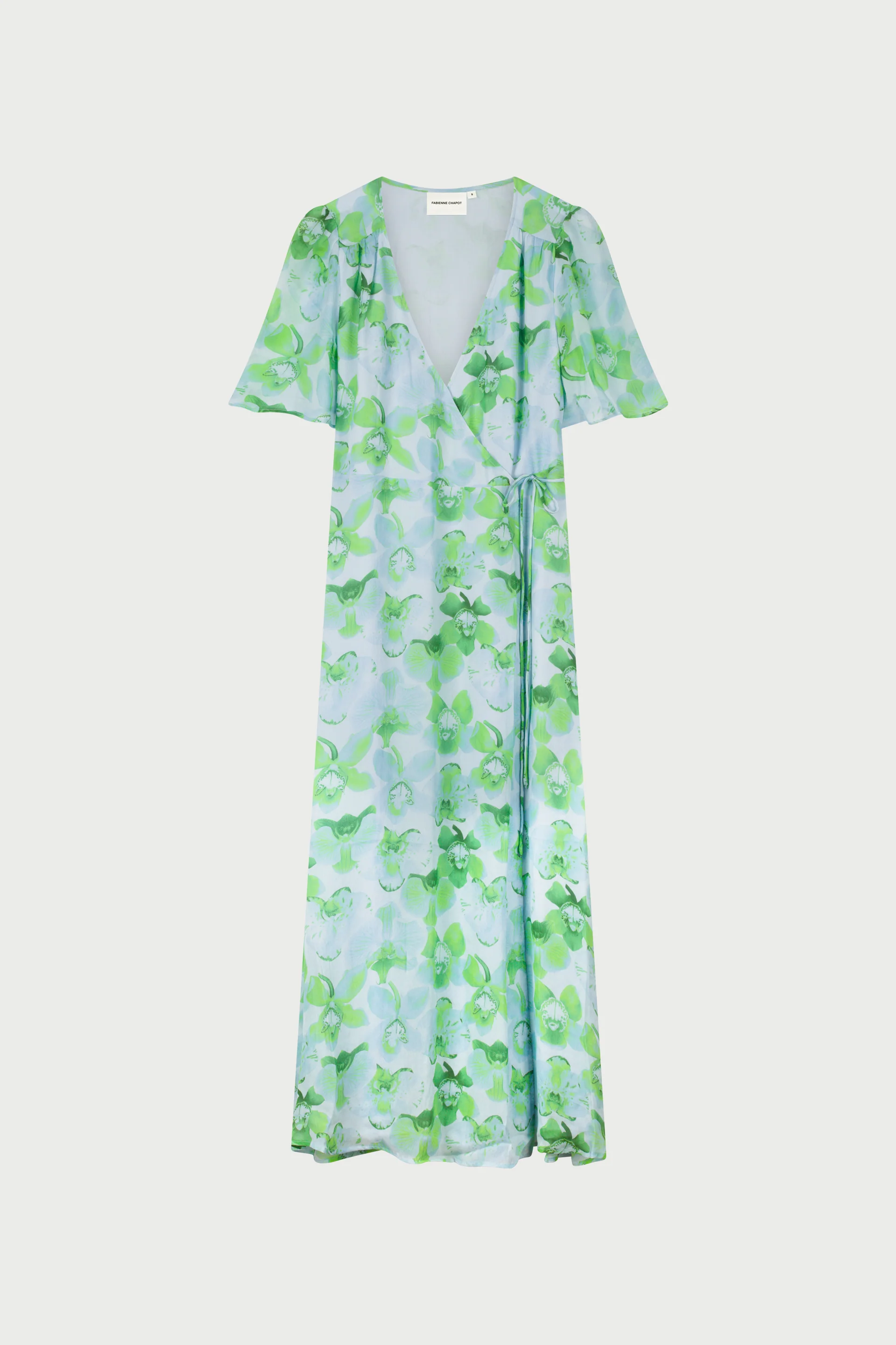 Denise Dress | Light Blue/Green - Image 4