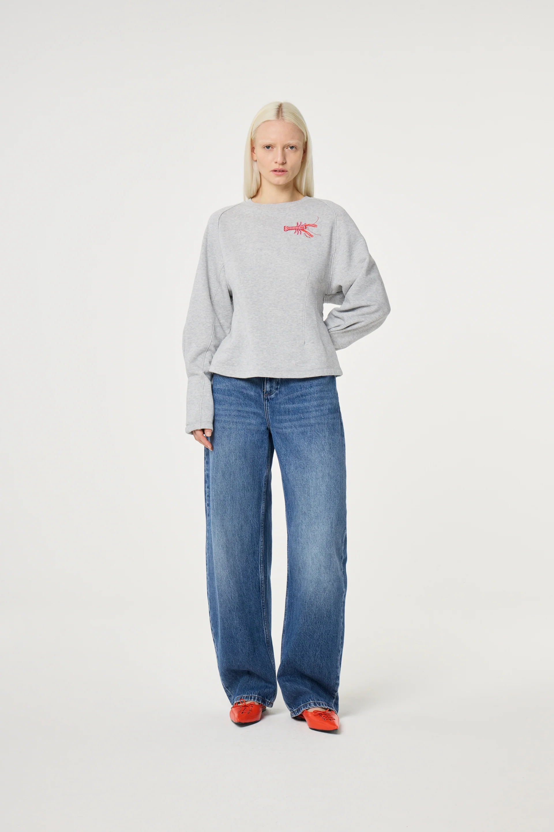 Dhelia Sweater | Mid Grey Melange