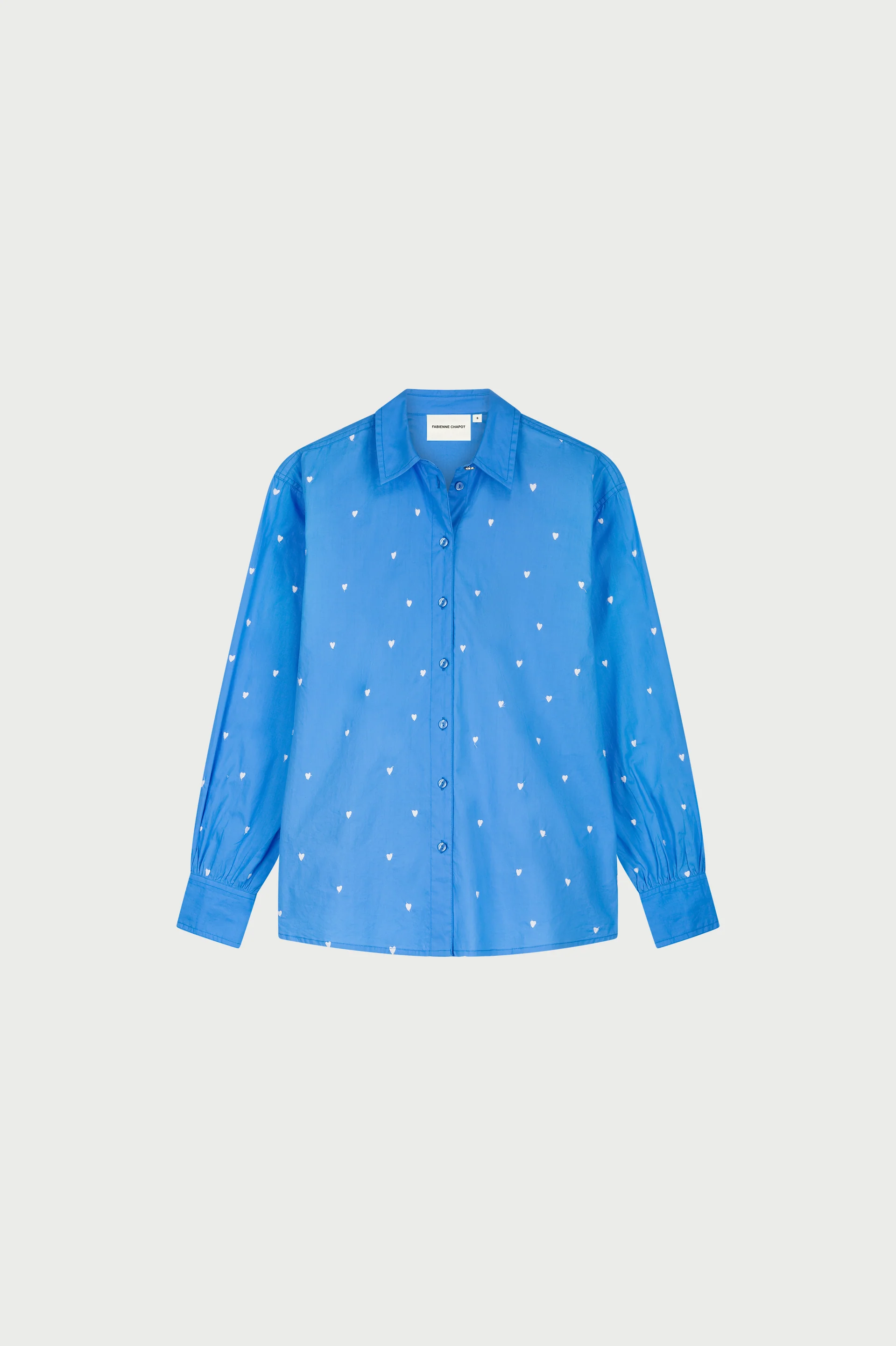 Dina Blouse | Marina Blue/Cosy White - Image 4
