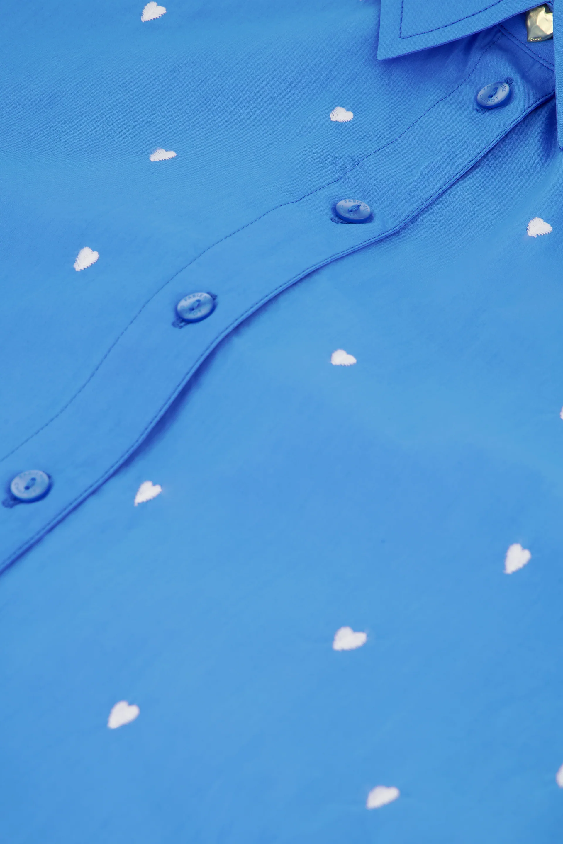 Dina Blouse | Marina Blue/Cosy White - Image 5