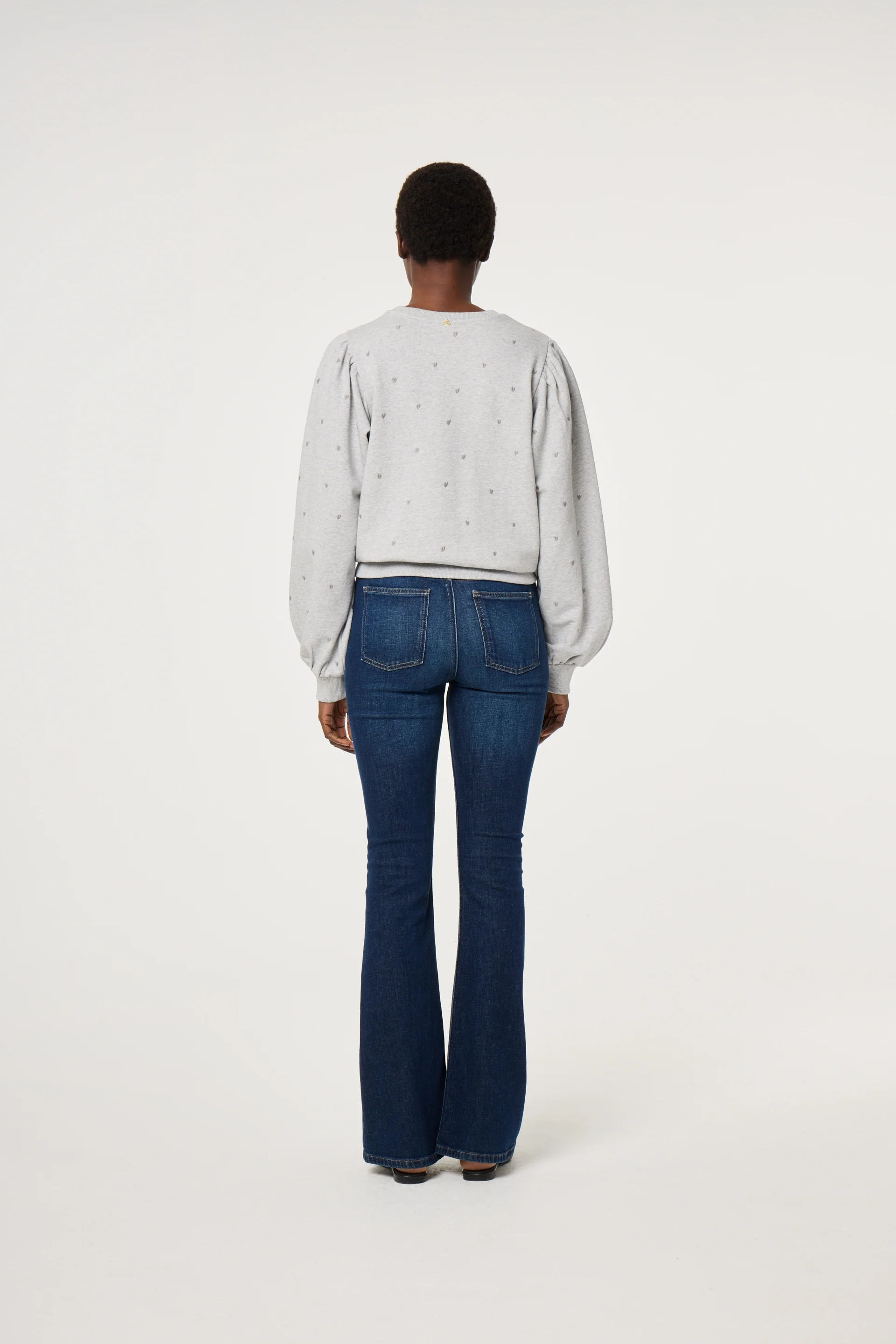 Dina Sweater | Grey Melange - Image 3