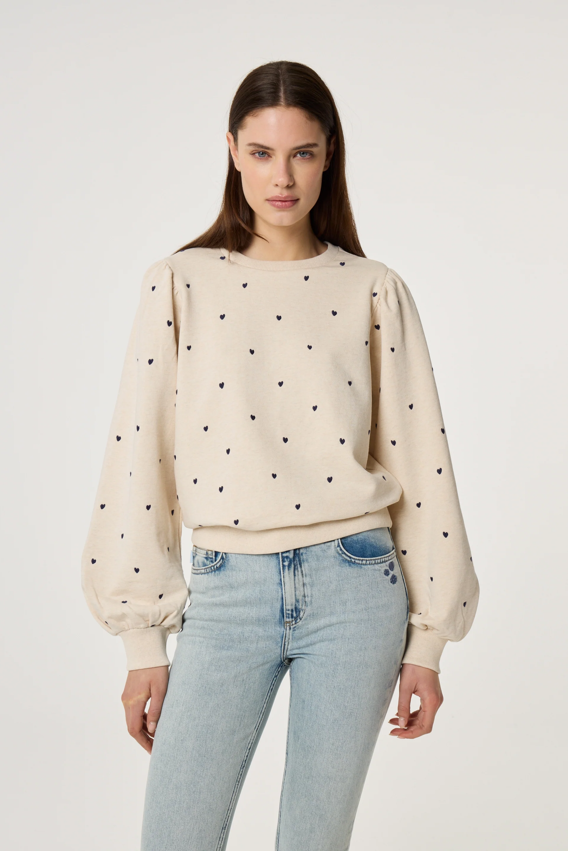 Dina Sweater | Oatmeal Melange - Image 2