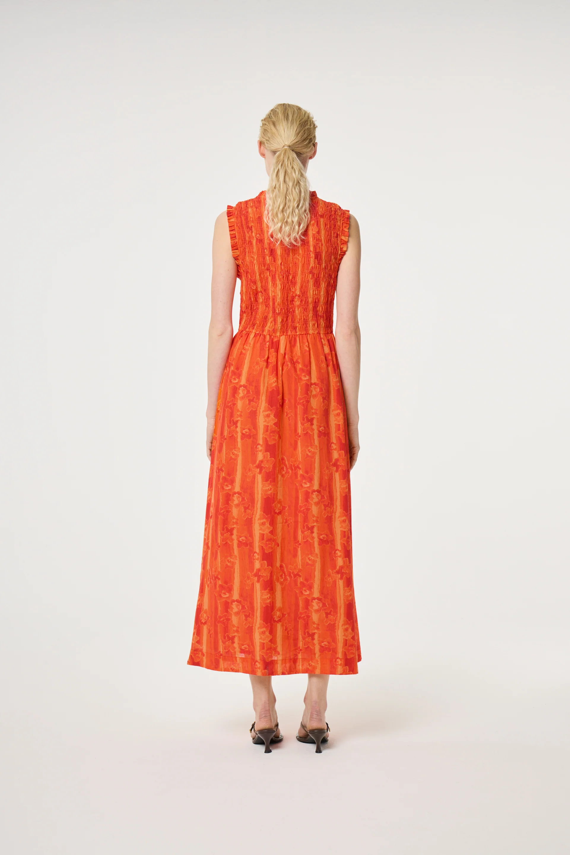 Elou Dress | Orange/Orange - Image 4