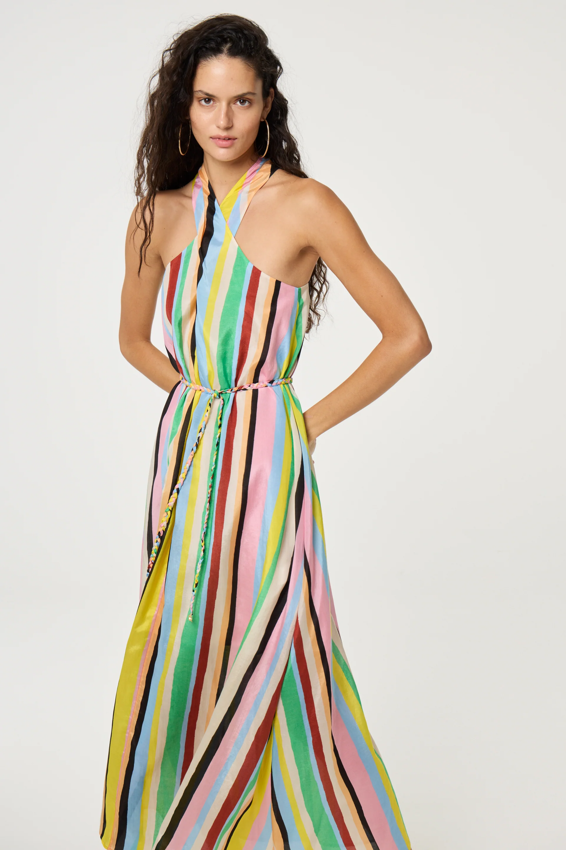 Estelle Dress | Light Blue/Navy - Image 2