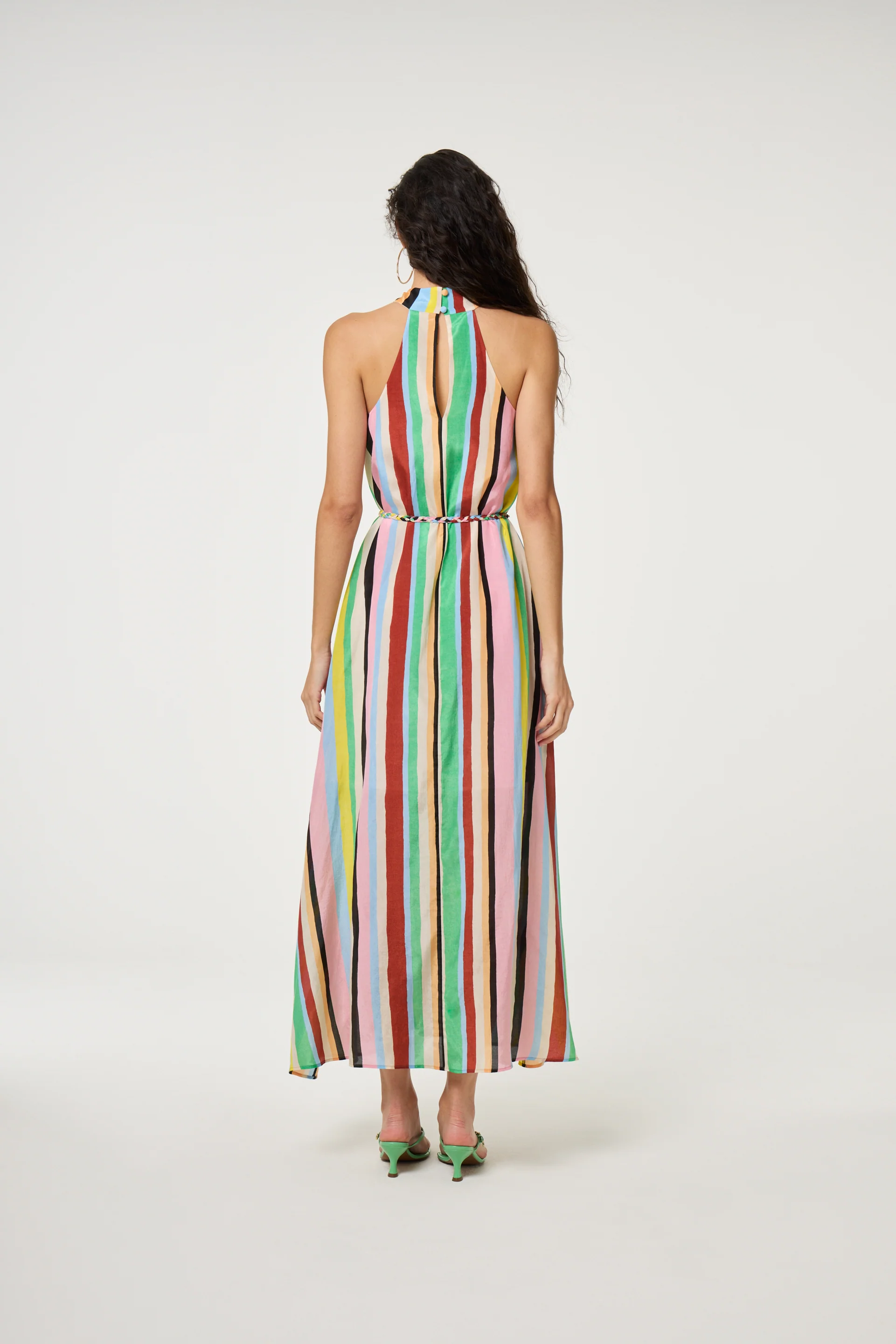 Estelle Dress | Light Blue/Navy - Image 3