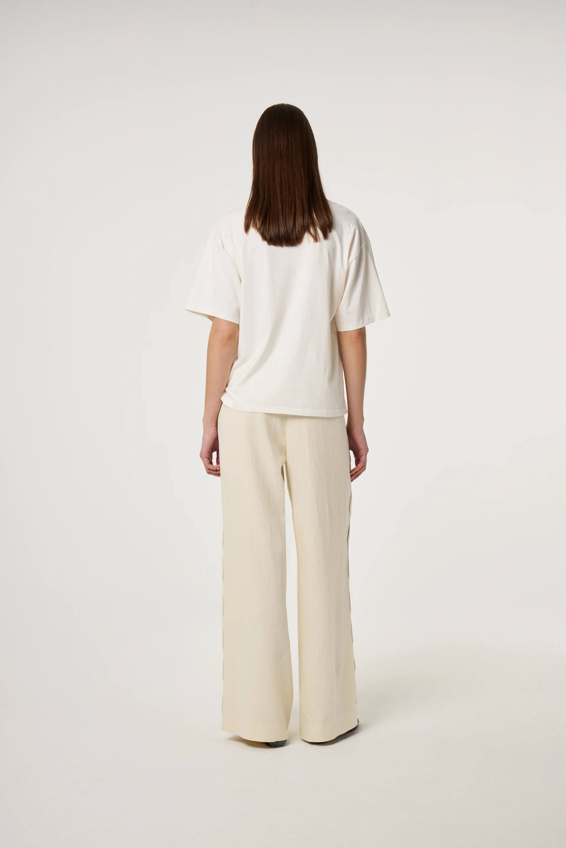 Fay T-shirt | Cosy White/Green - Image 3