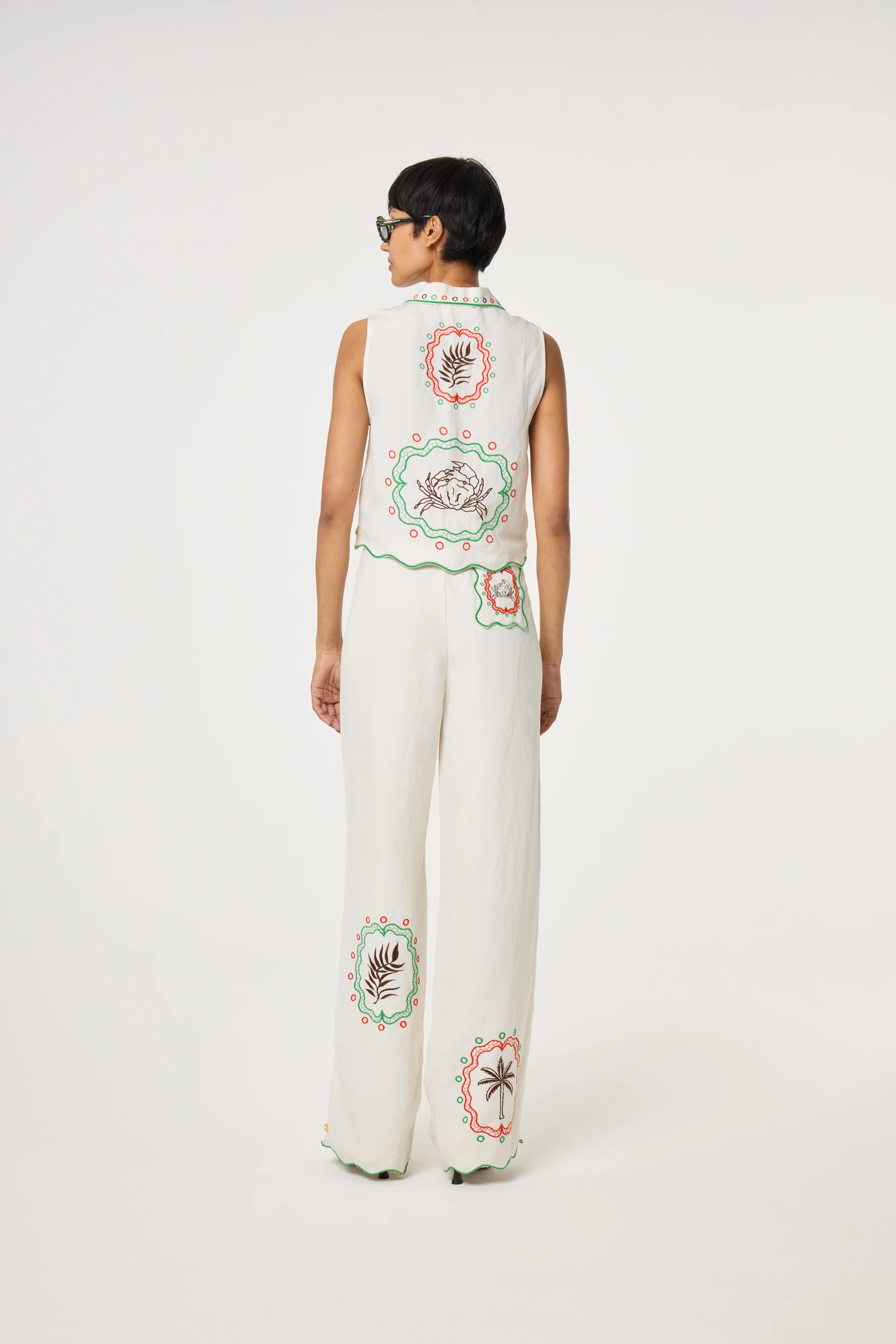 Guicho Trousers - Rita | Cosy White - Image 3