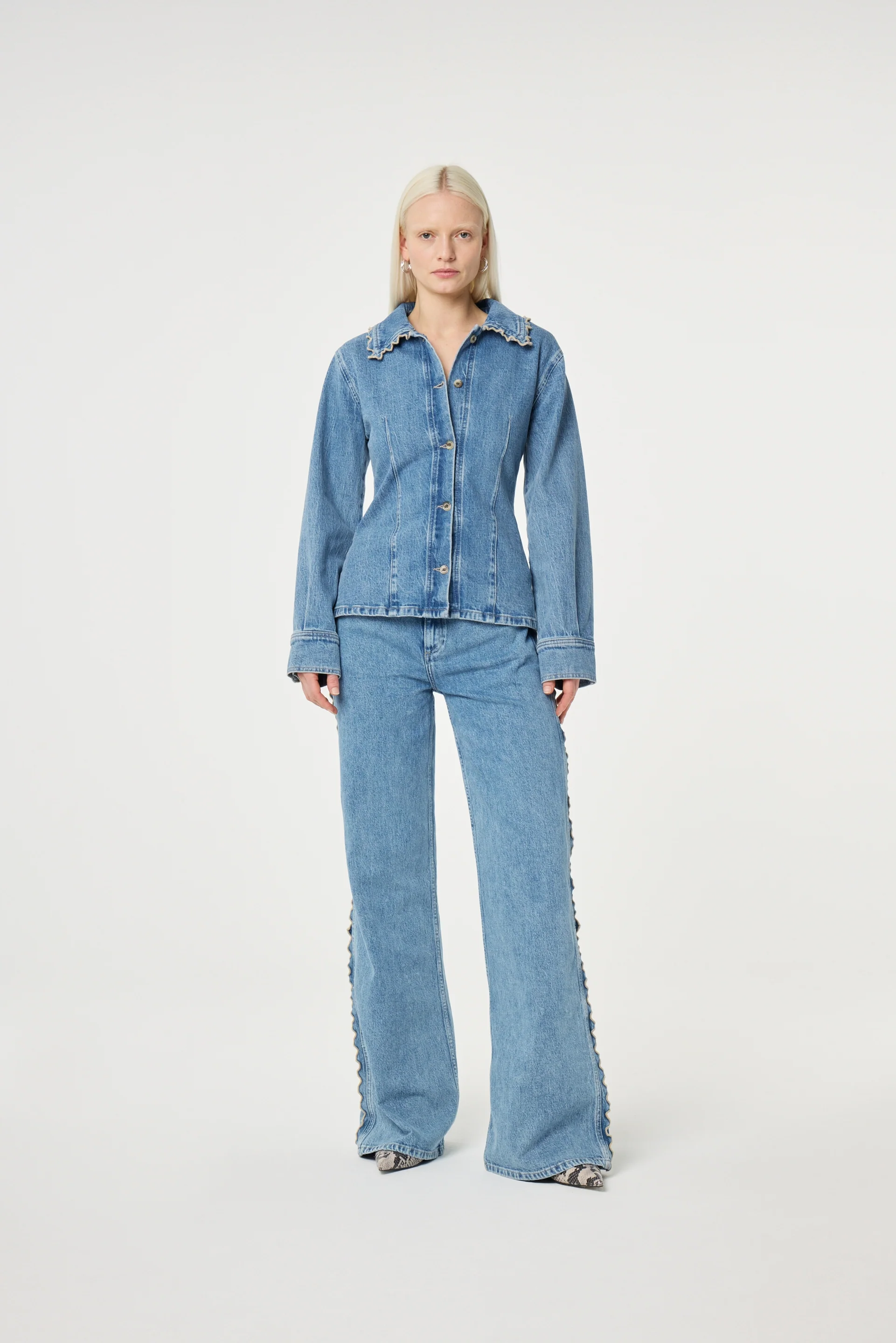 Inda Blouse | Mid Blue