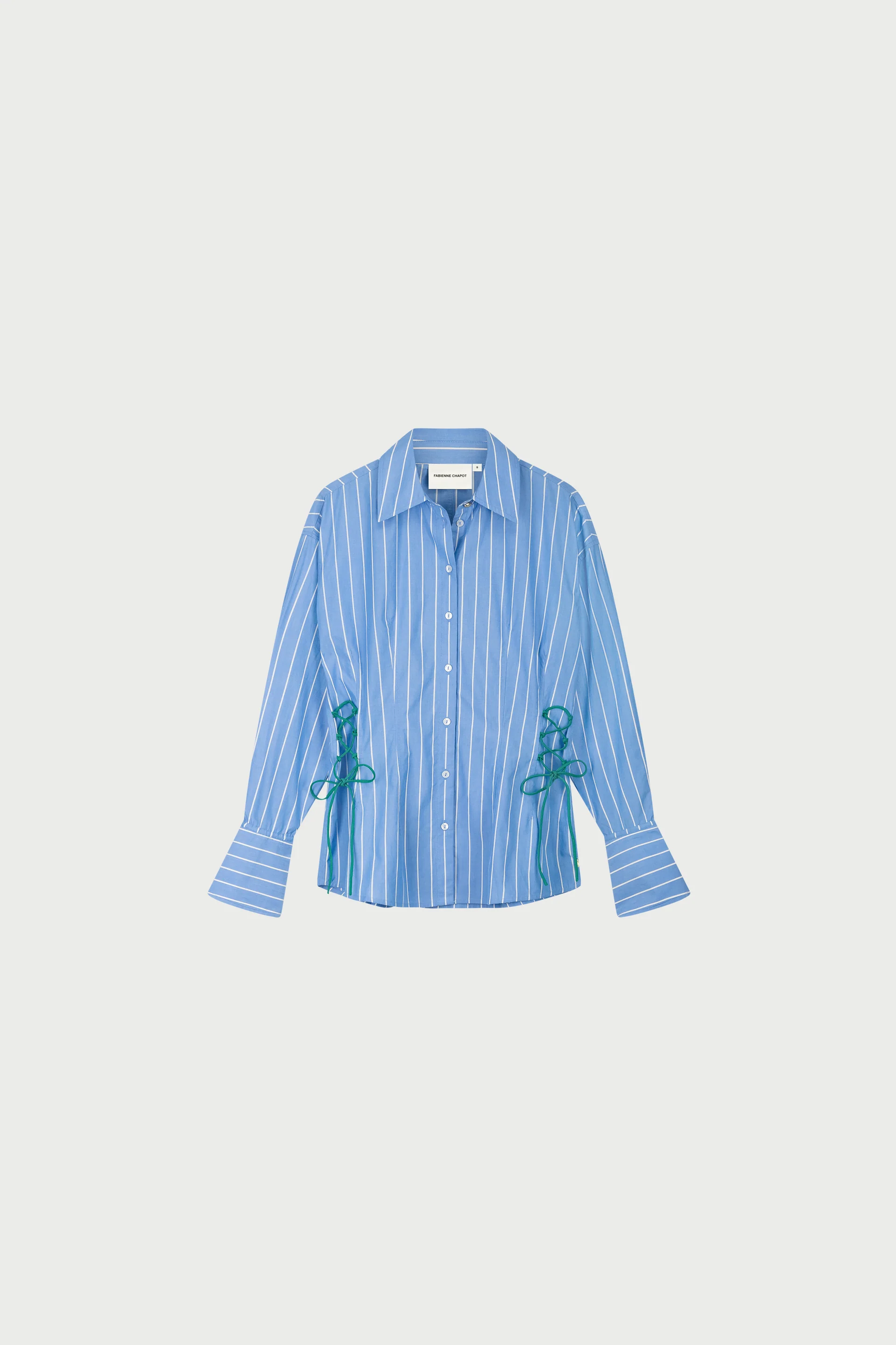 Indra Blouse | Marina Blue/Cosy White - Image 5