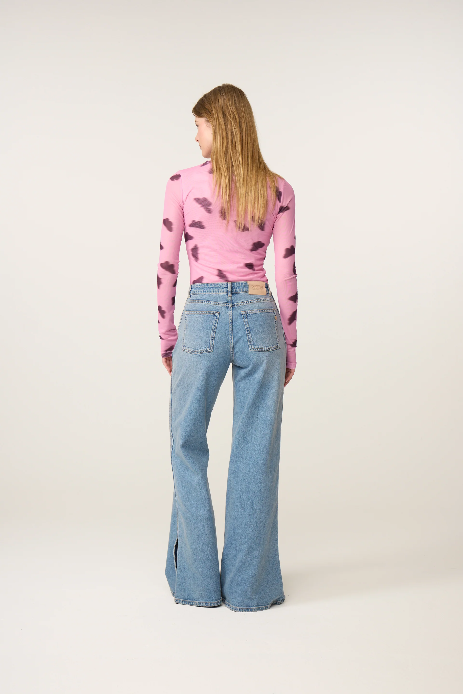 Jadyn Top | Pink Rose/Brown - Image 3