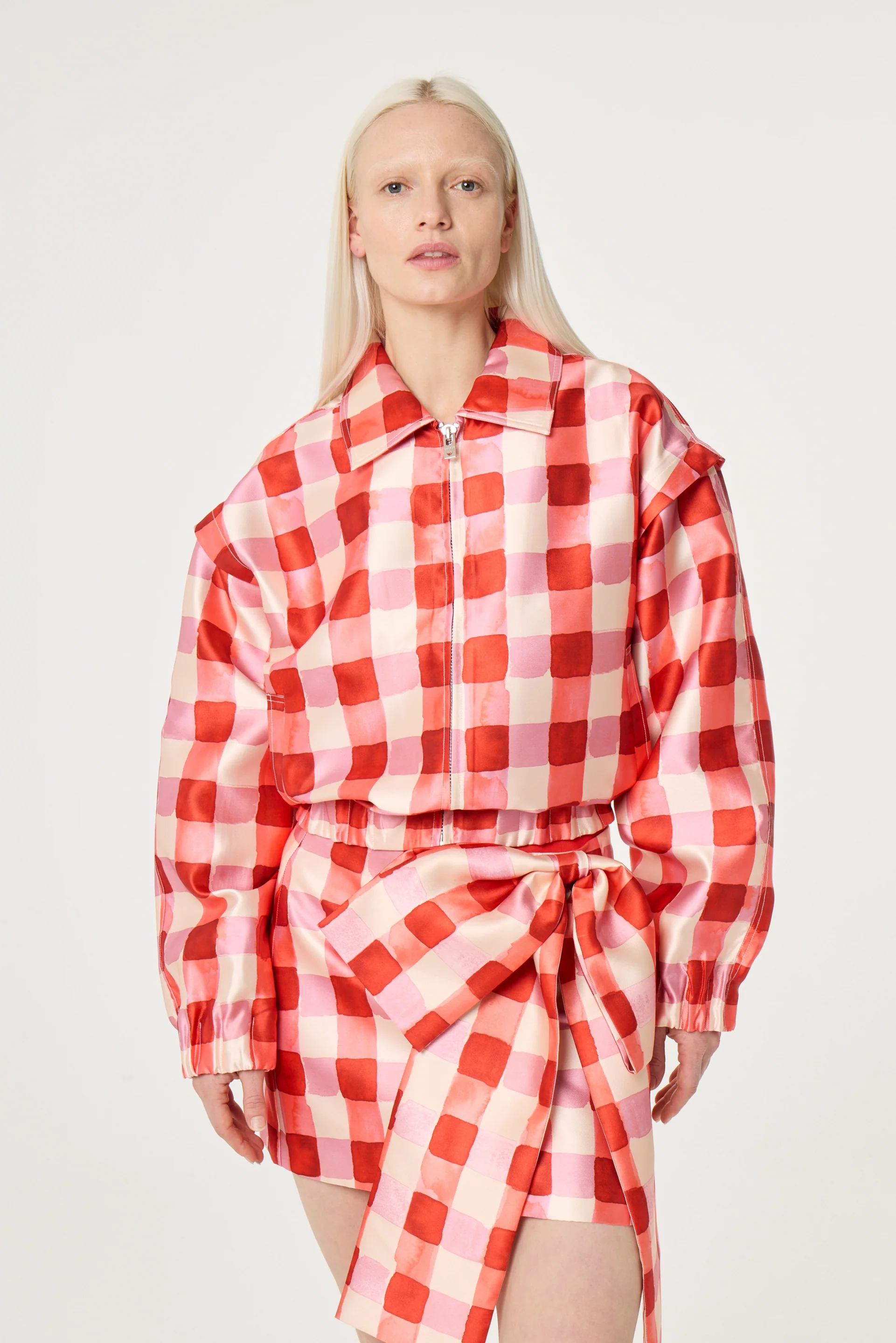 Jay Jacket | Tangerine Tango/Cosy White - Image 2