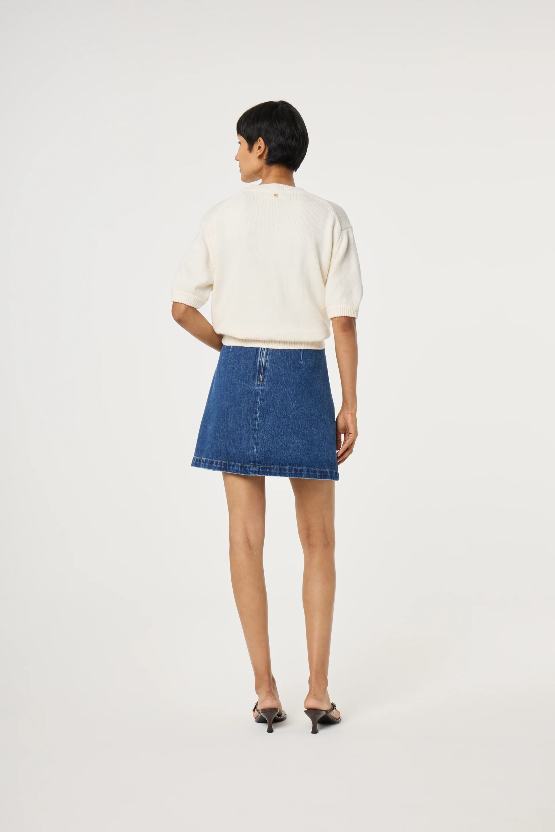 Jiska Short Sleeve Pullover | Cosy White - Image 3
