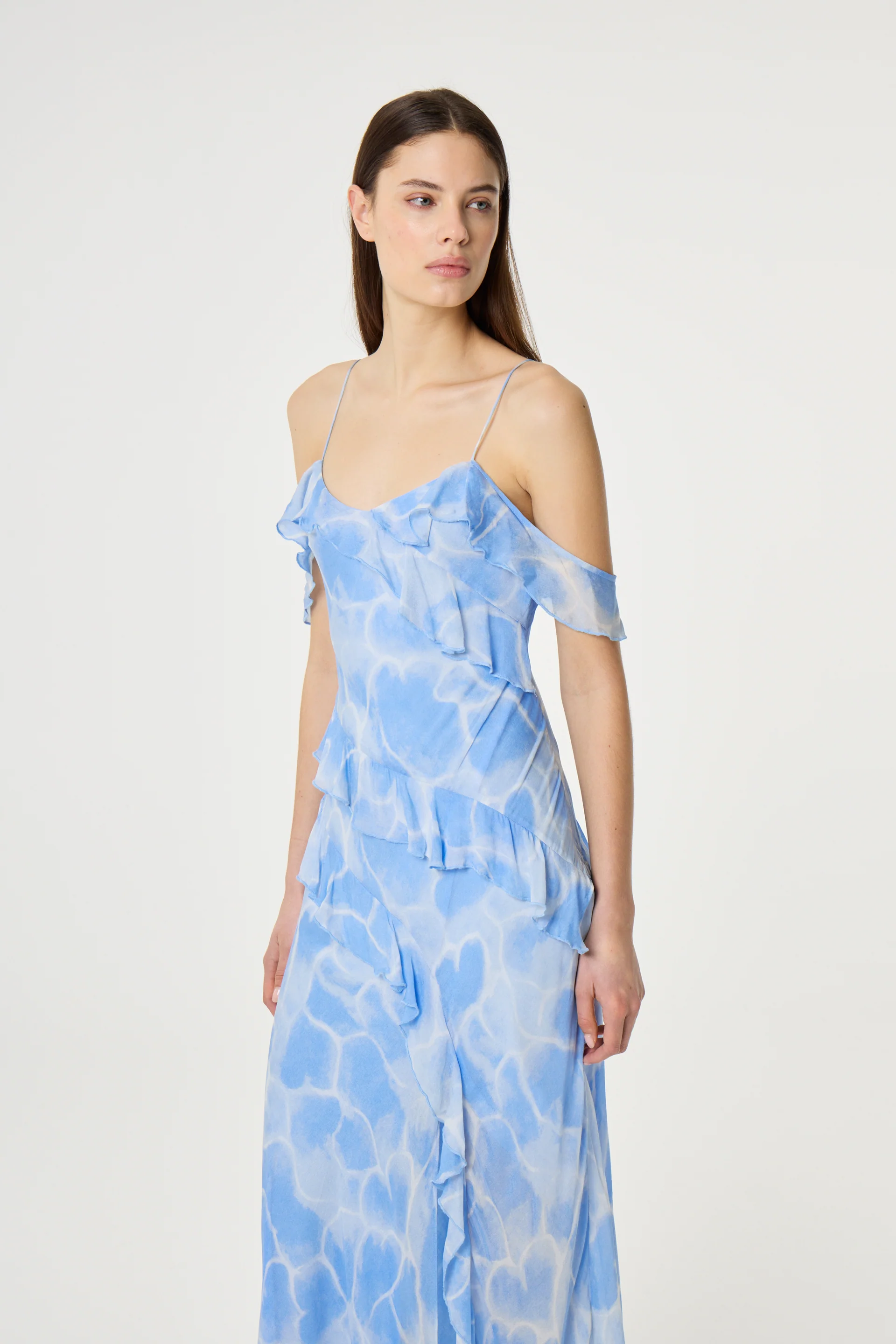 Jule Dress | Light Blue/Crispy White - Image 2