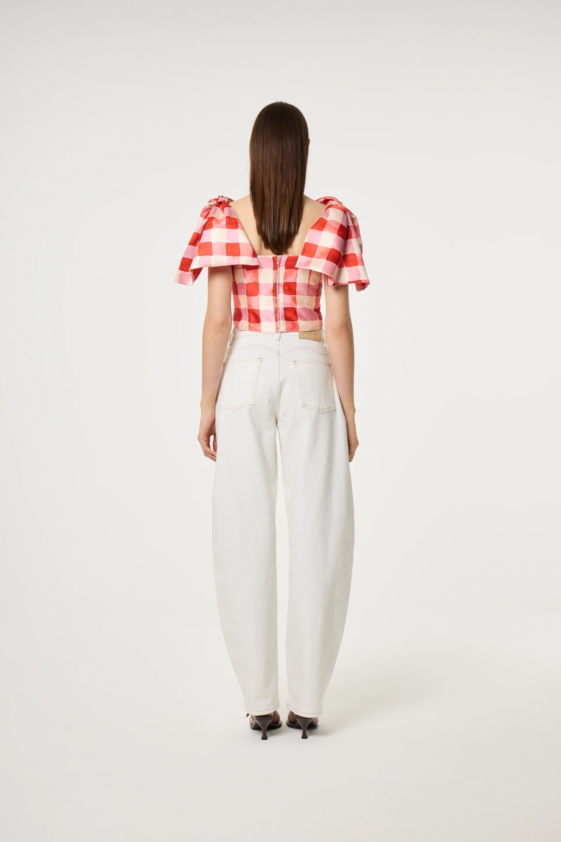 Lana Top | Tangerine Tango/Cosy White - Image 3