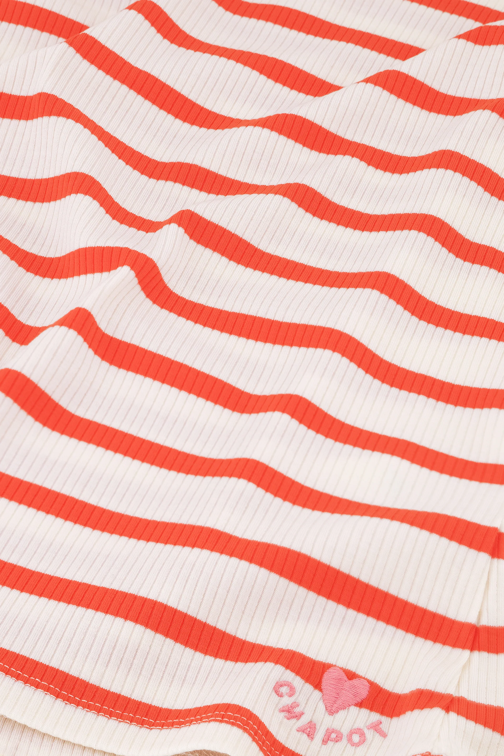 Lena Shortsleeve T-Shirt | Cosy White/Tangerine Tango - Image 7