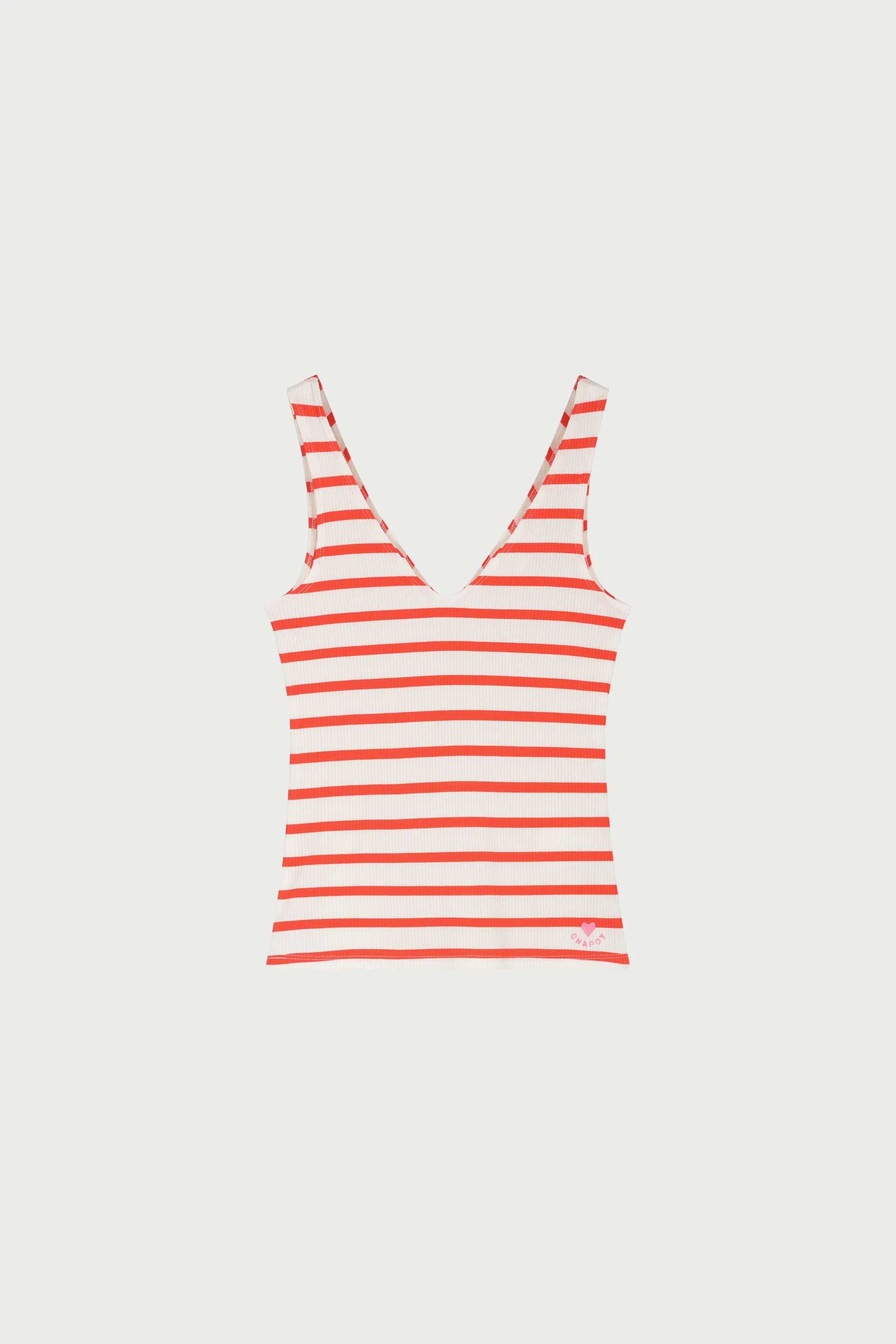 Lena Top | Cosy White/Tangerine Tango - Image 4