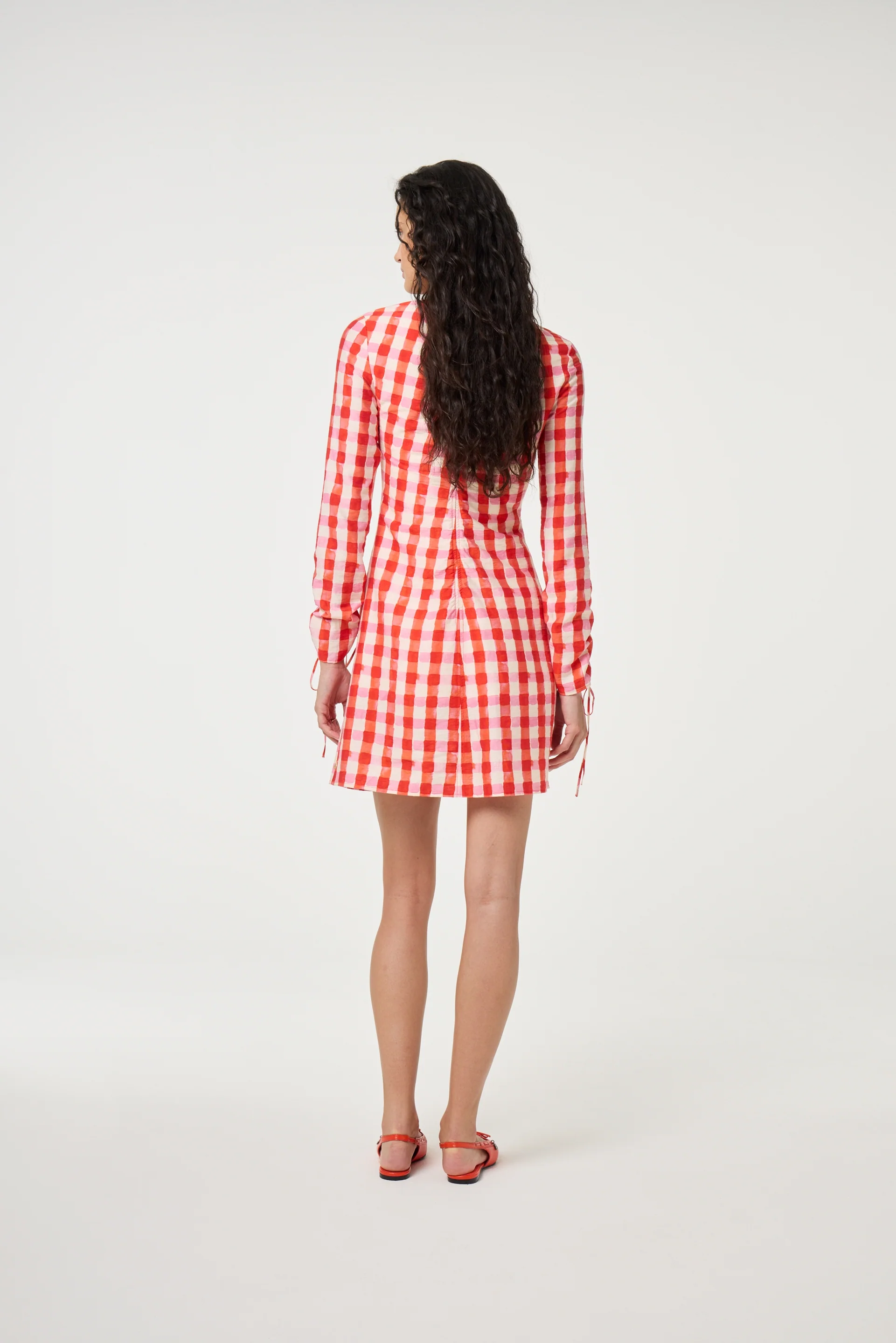 Levi Dress | Tangerine Tango/Cosy White - Image 3