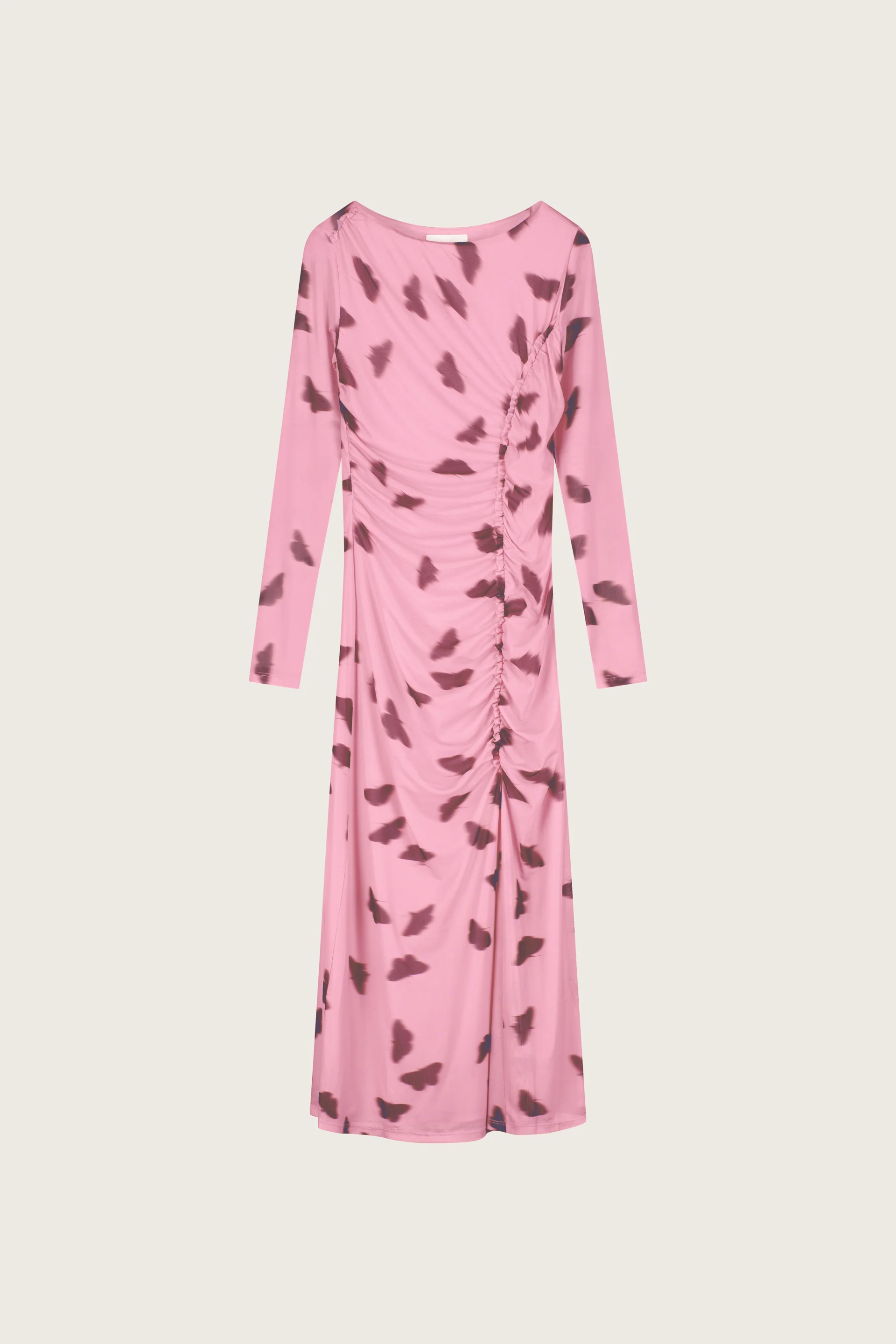 Lilea Dress | Pink Rose/Brown - Image 4