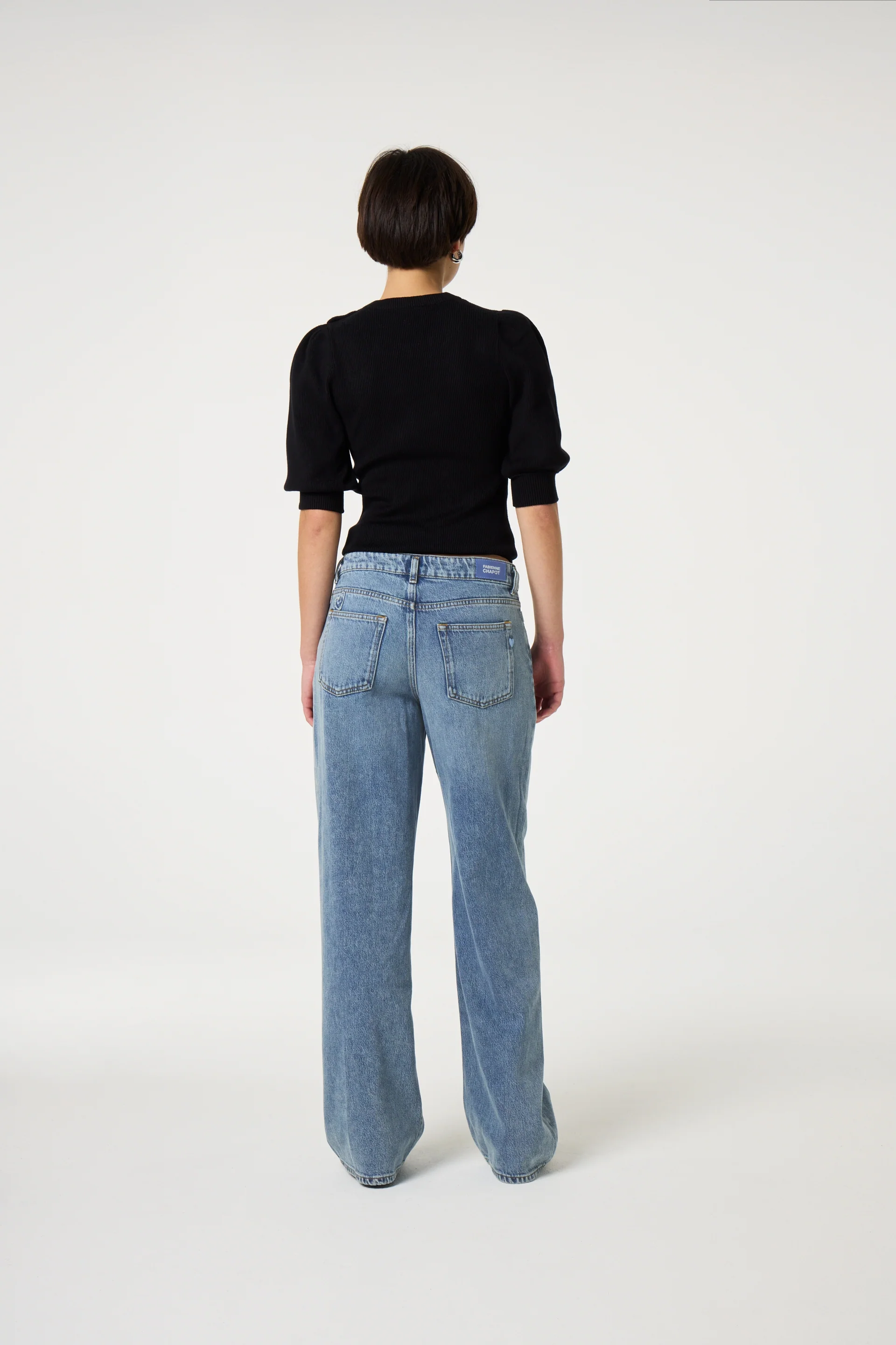 Lillian Short Sleeve Pullover | Black - Image 3