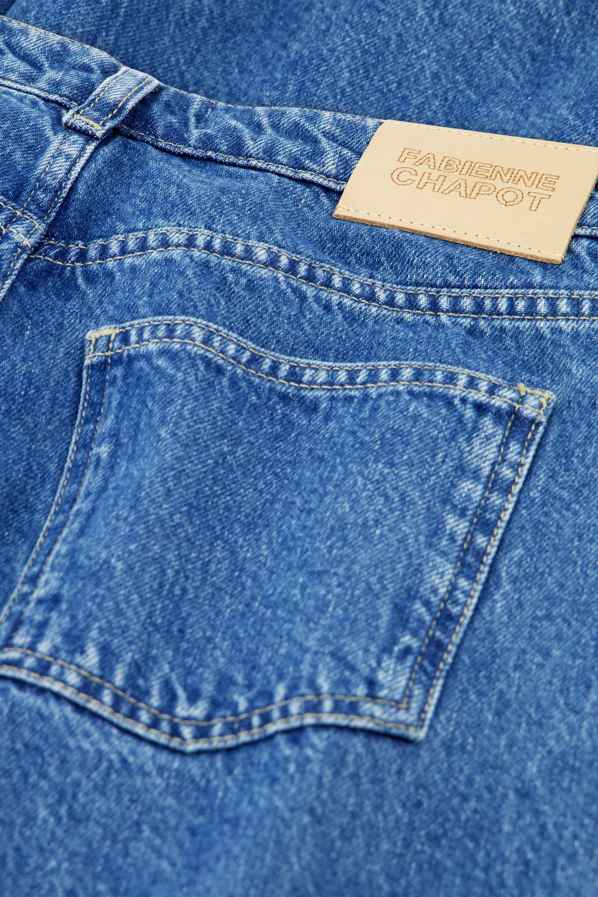 Lucy Wide Jorts | Faded Light Blue - Image 5