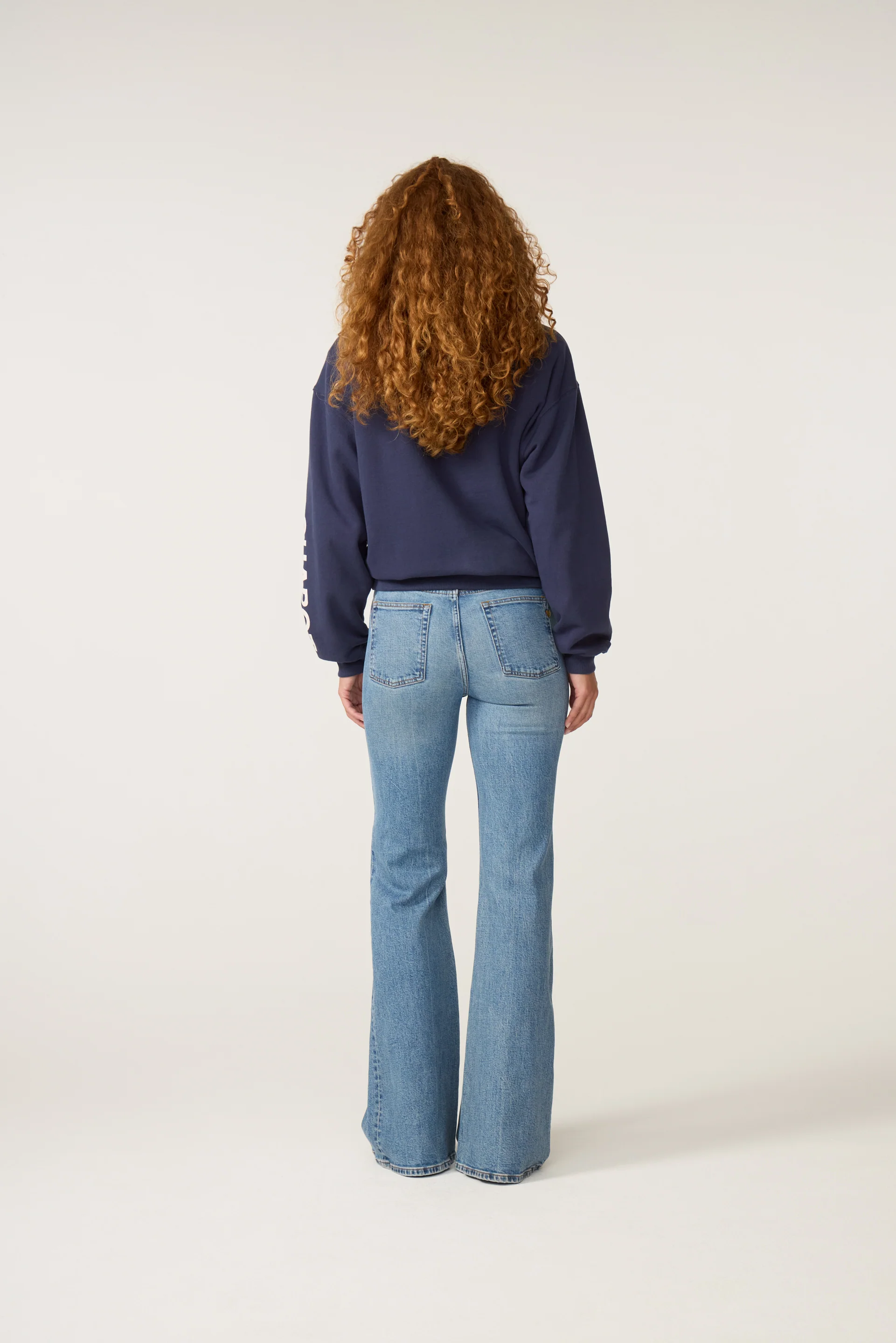 Luna Flower Sweater | Maritime Blue - Image 3