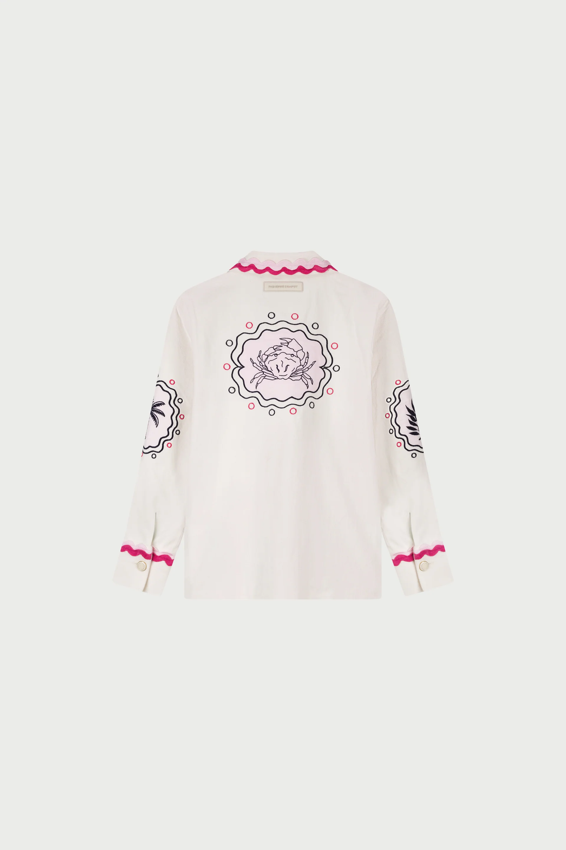 Melodie Embro Jacket | Cosy White - Image 5