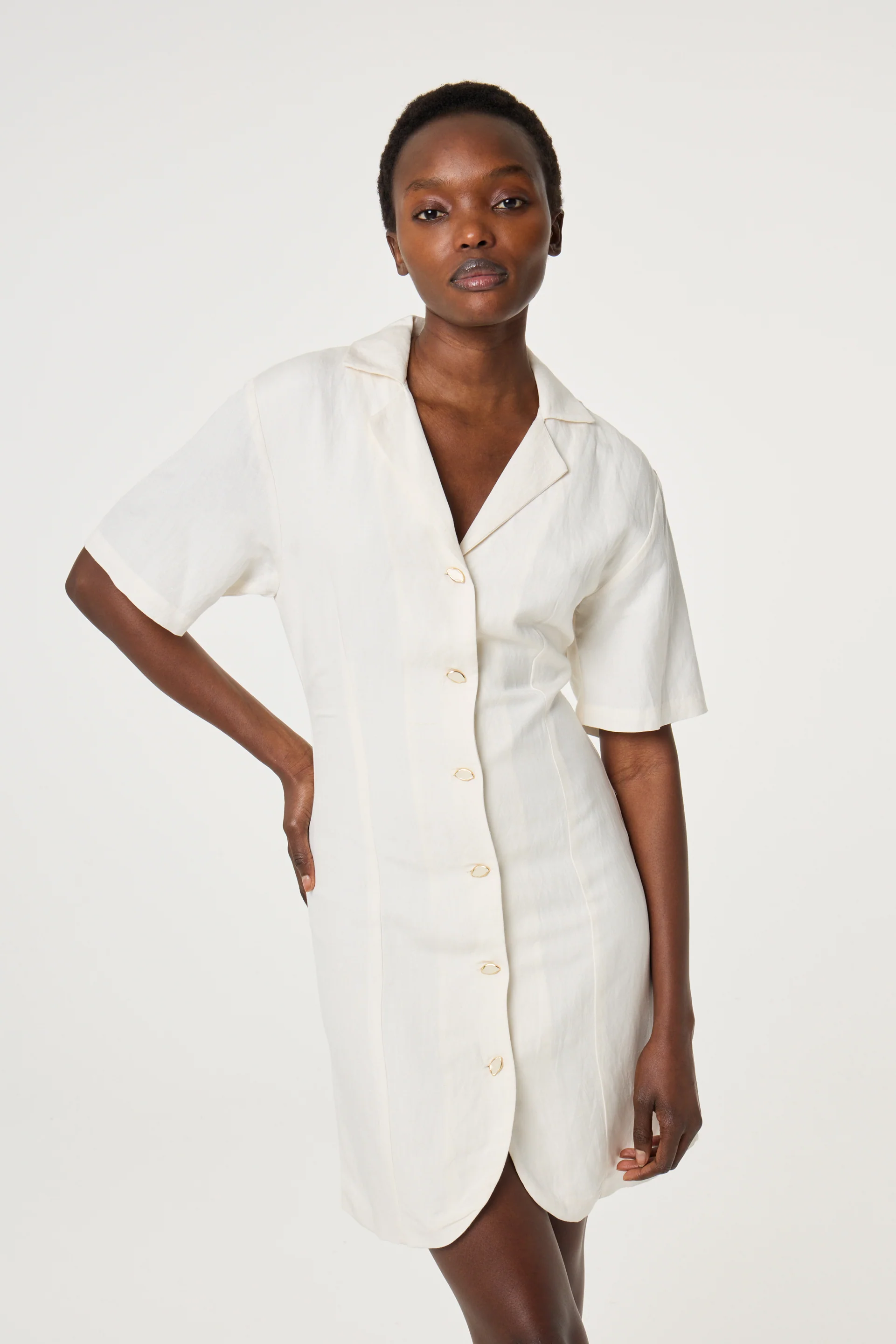 Melody Dress | Cosy White - Image 2