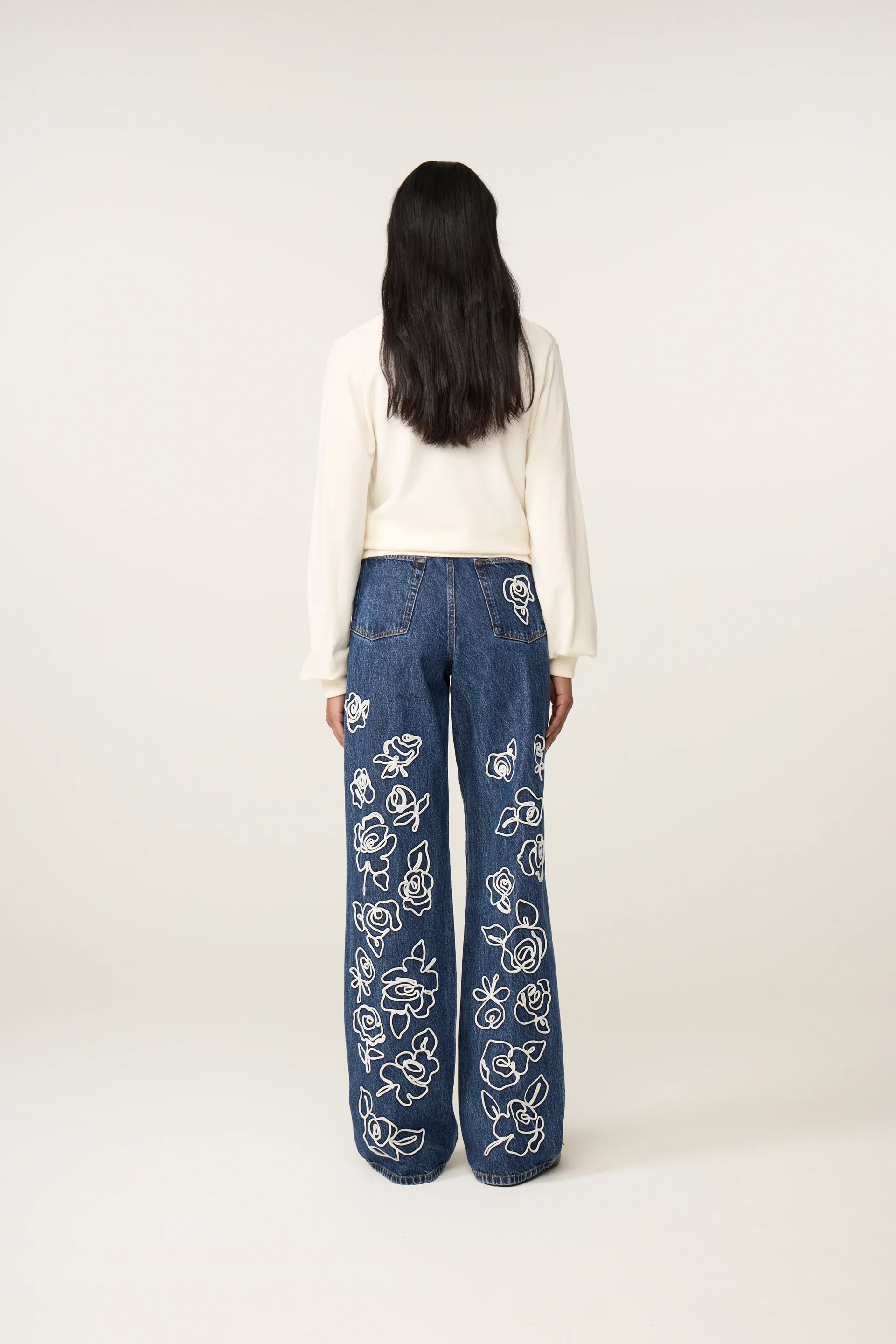 Molly Cuff Pullover | Cosy White - Image 3