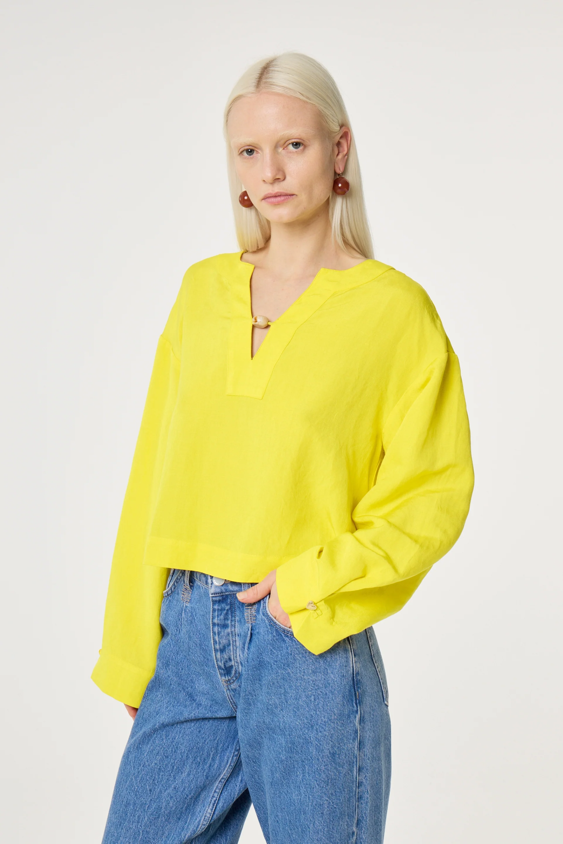 Nana Top | Vivid Yellow - Image 2