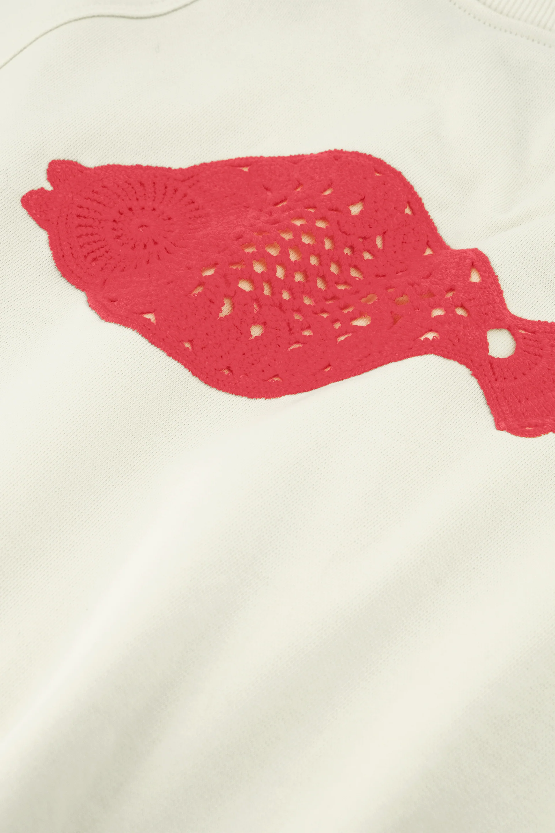 Nanda Sweater | Cosy White/Tangerine Tango - Image 5