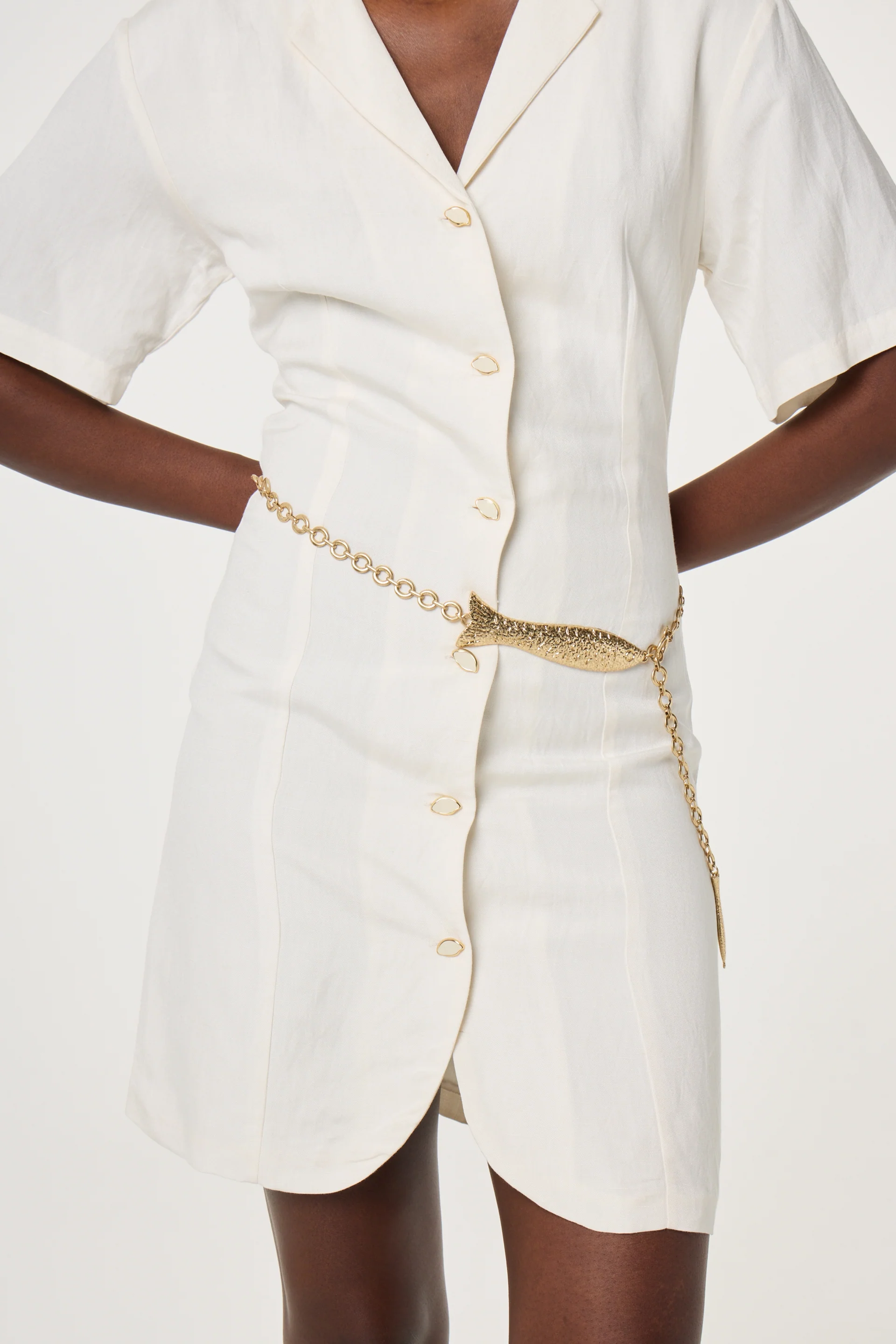 Pair Of Fishes Chain Belt | Metallic Gold - Image 2