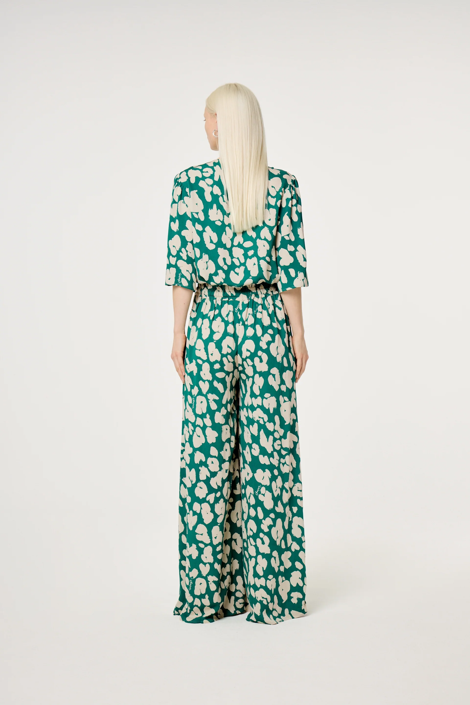 Palapa Trousers | Evergreen/Cosy White - Image 3