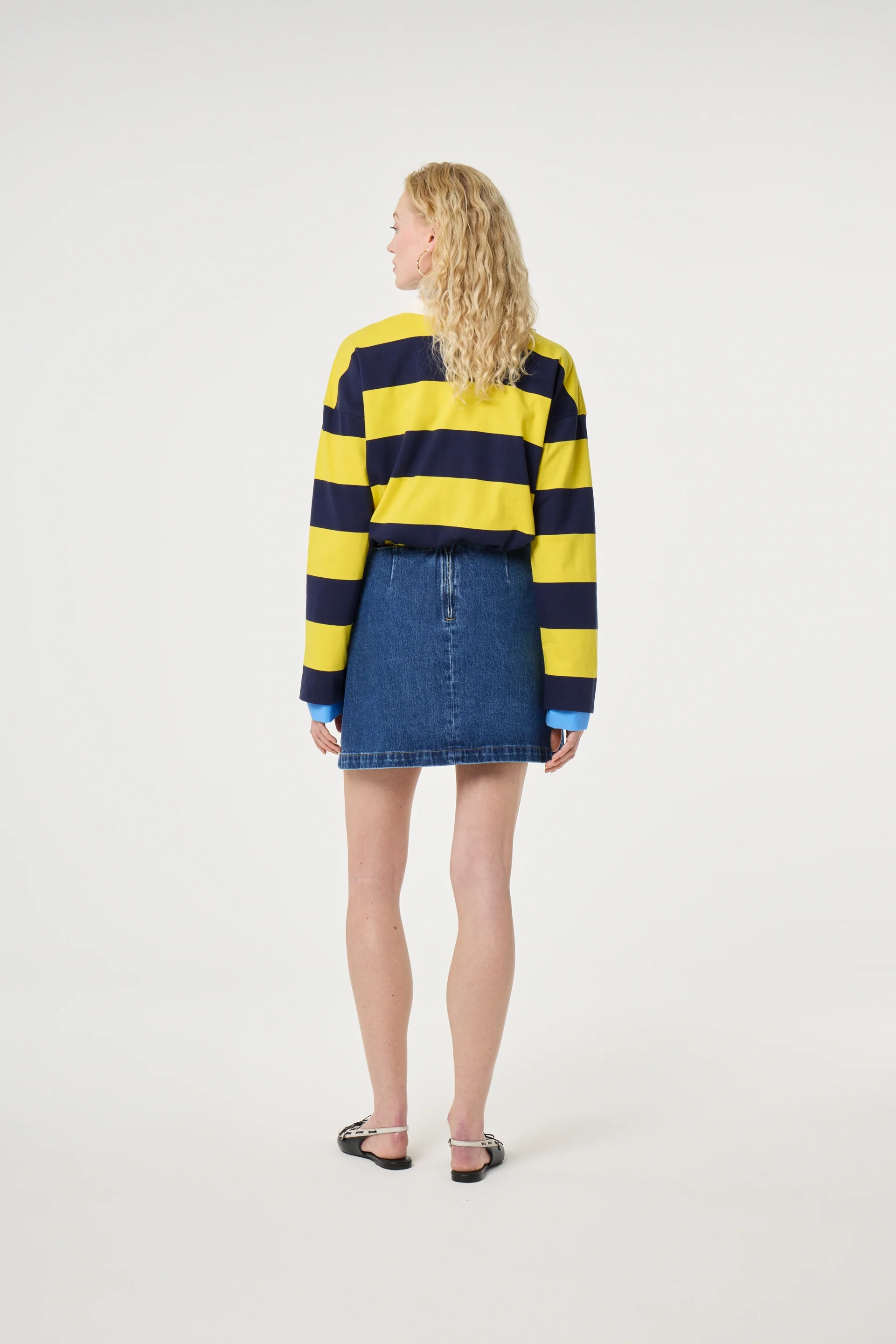 Paula Sweater | Vivid Yellow/Maritime Blue - Image 4